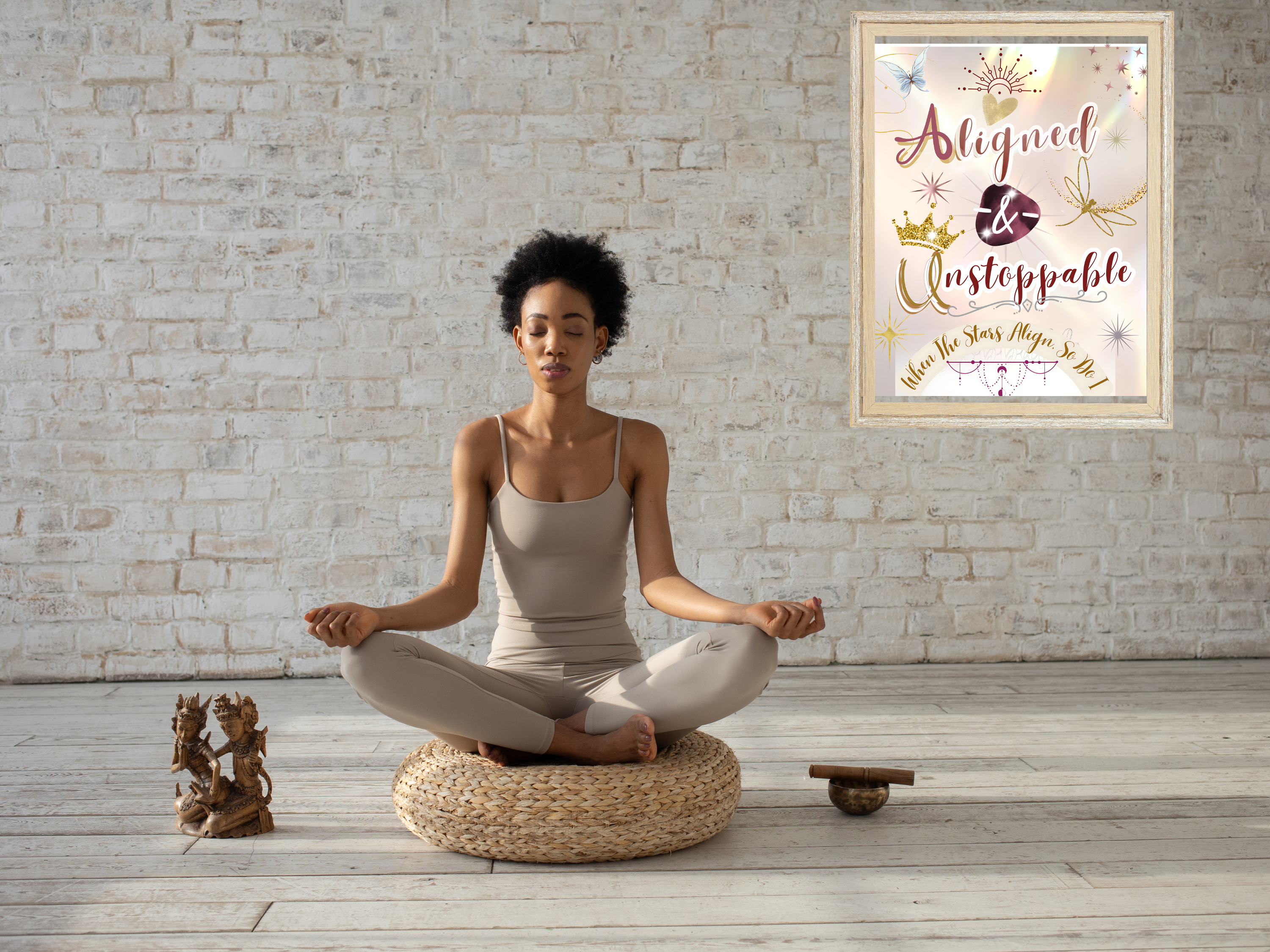 Aligned & Unstoppable - Celestial Canvas Wall Art | Motivational Quote Decor | Available in Multiple Sizes product thumbnail image Aligned & Unstoppable - Celestial Canvas Wall Art | Motivational Quote Decor | Available in Multiple Sizes product thumbnail image