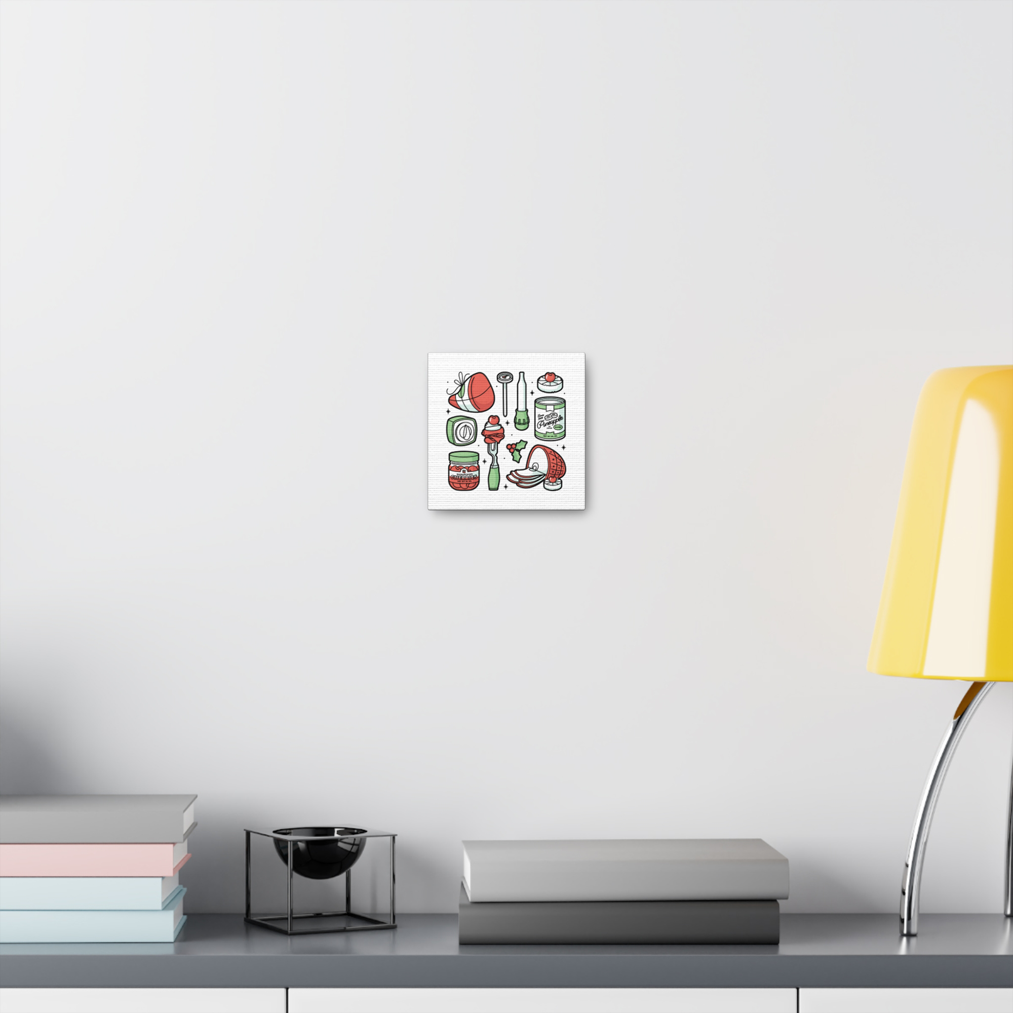 Christmas Ham Canva Art Print in Marshmallow product thumbnail image