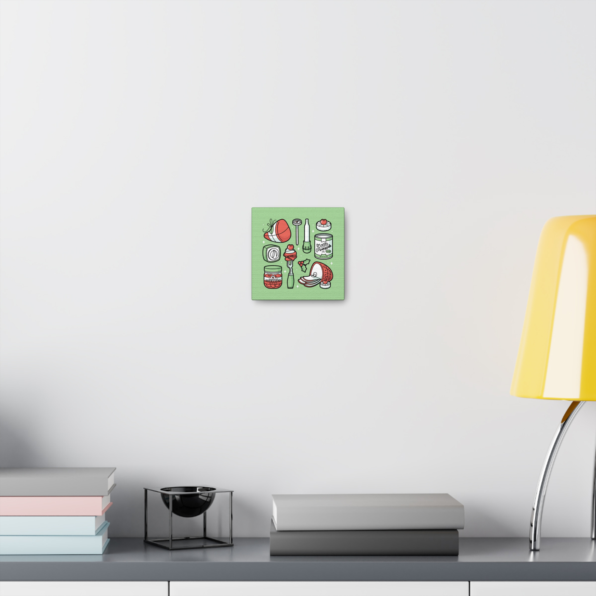 Christmas Ham Canva Art Print in Jadeite product thumbnail image
