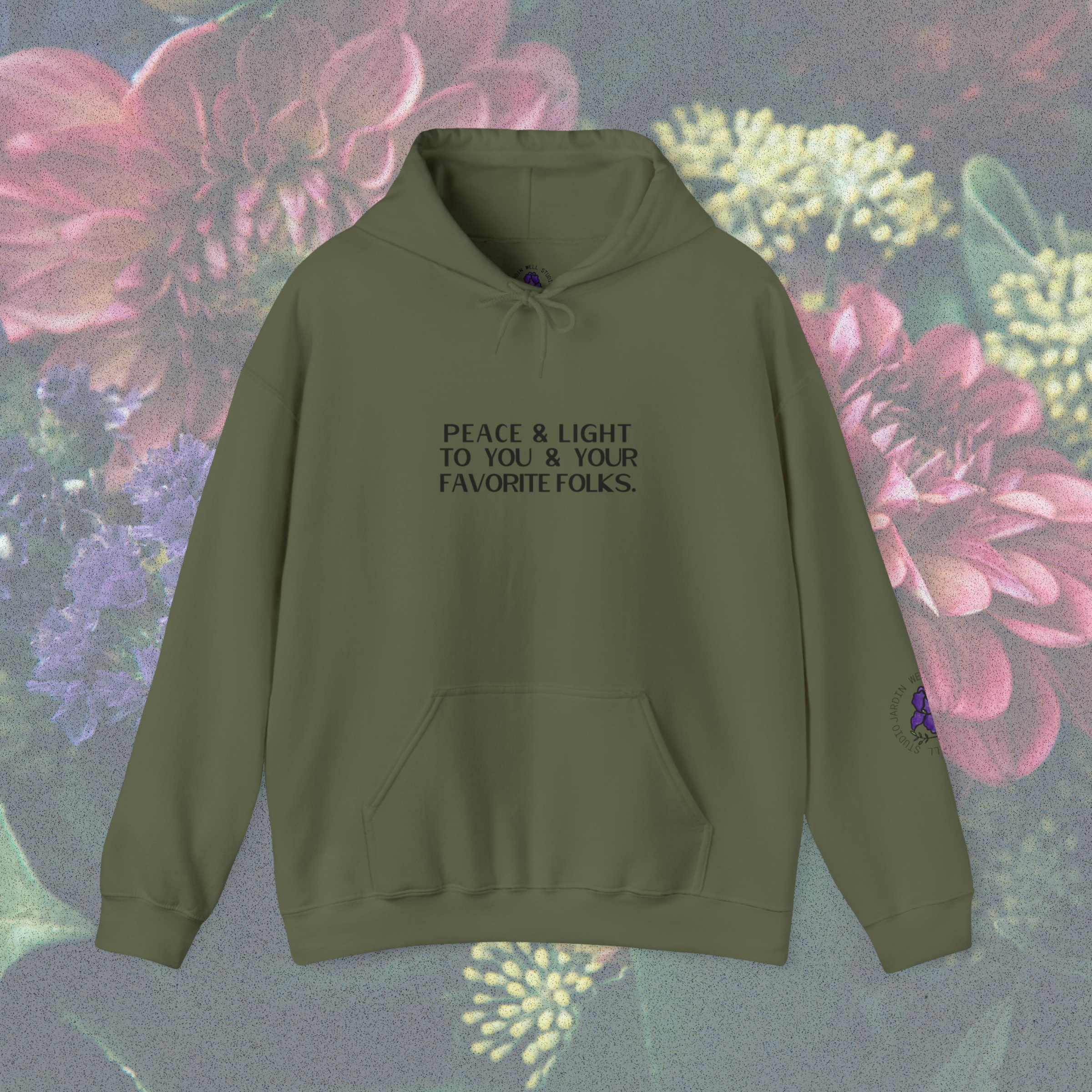 Peace and Light Hoodie product thumbnail image Peace and Light Hoodie product thumbnail image