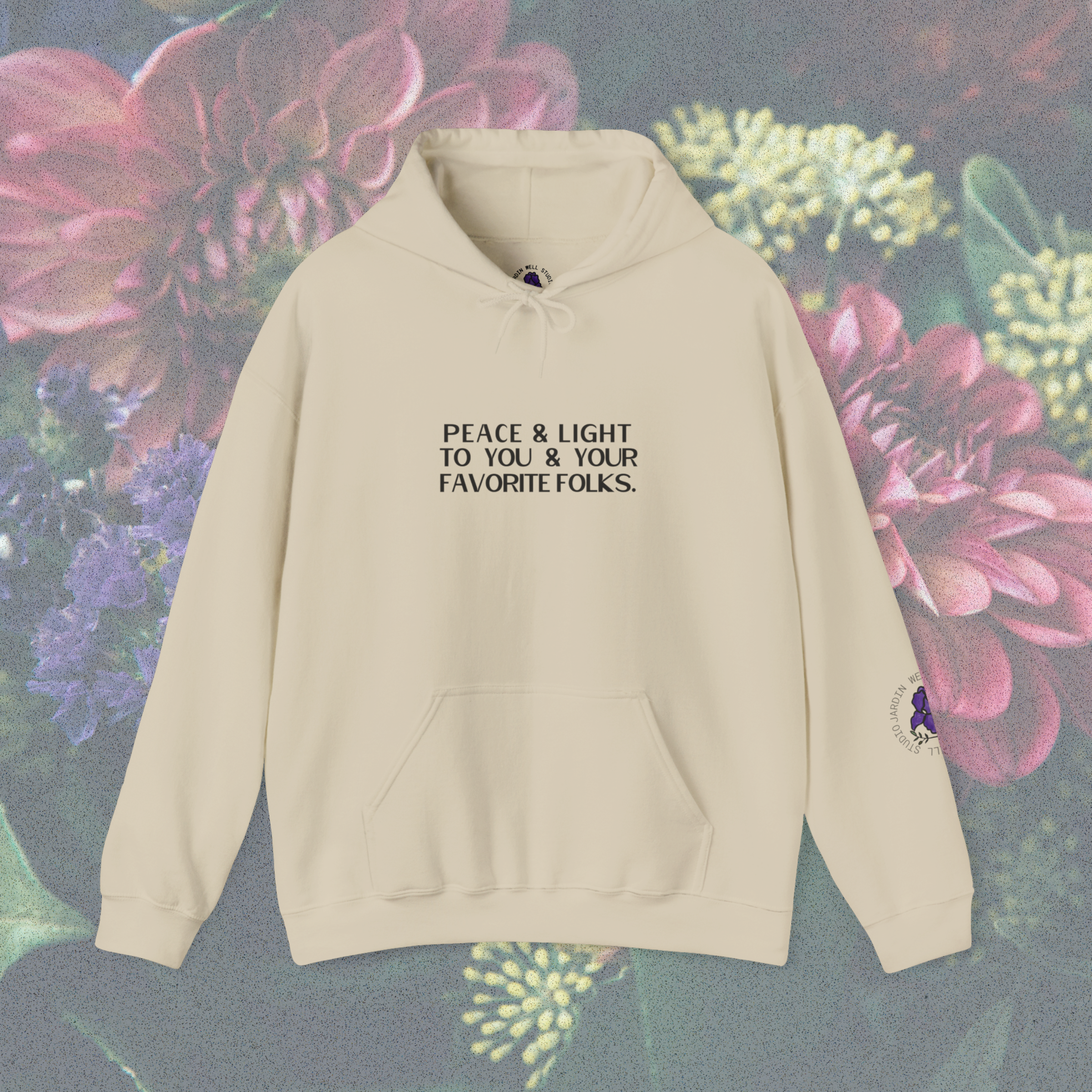 Peace and Light Hoodie product thumbnail image Peace and Light Hoodie product thumbnail image