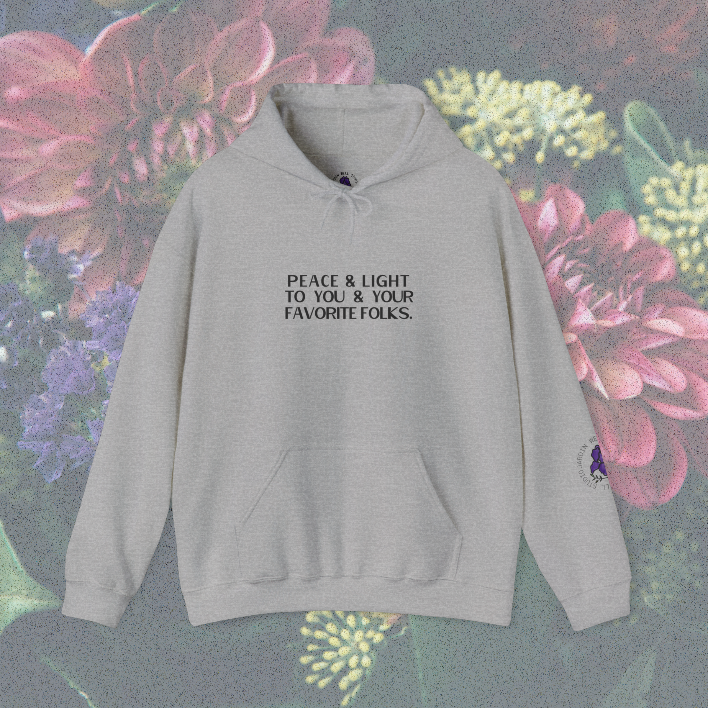 Peace and Light Hoodie product thumbnail image Peace and Light Hoodie product thumbnail image