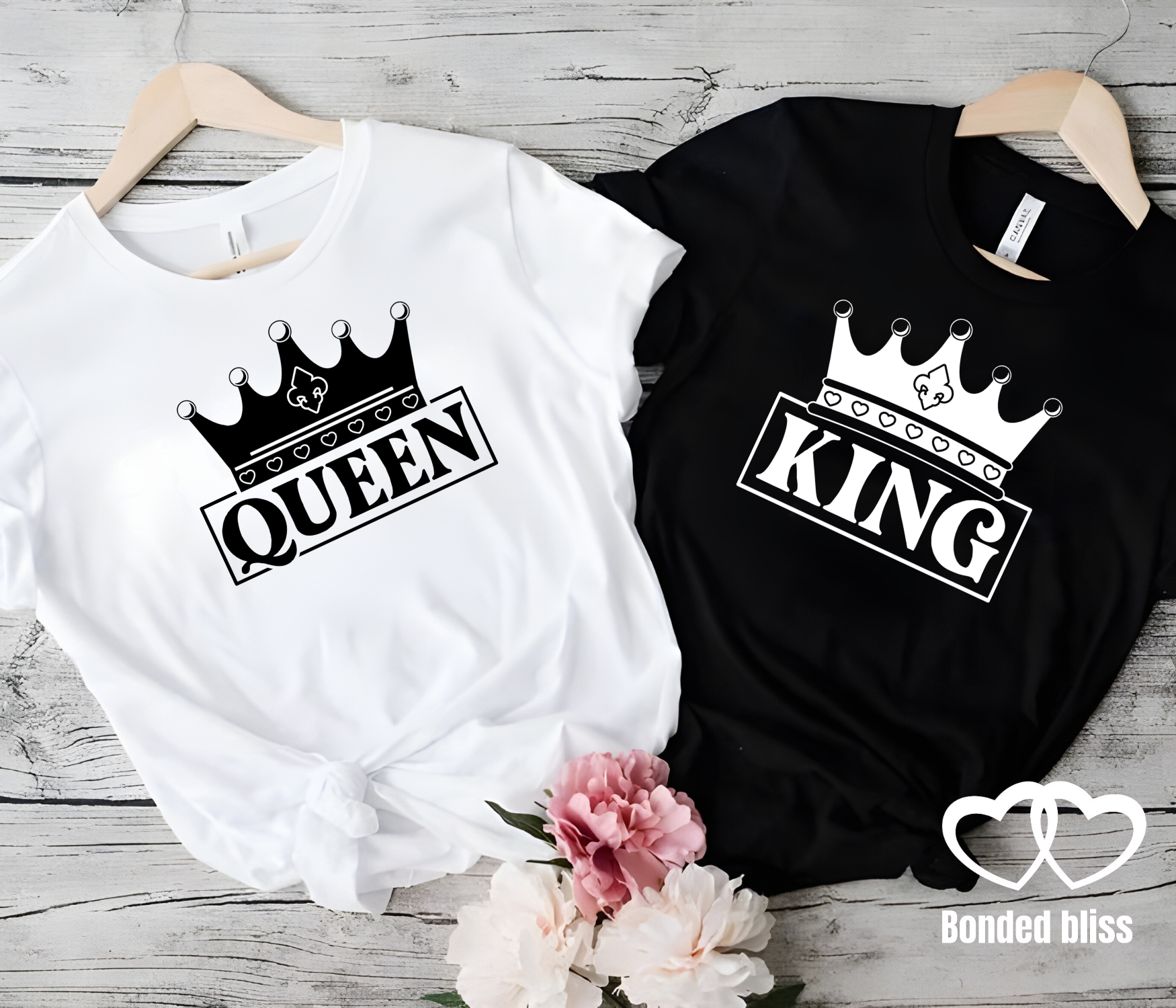 King & Queen Matching Couple Shirts – Perfect for Anniversaries, Valentine's Day, and Special Moments" product thumbnail image King & Queen Matching Couple Shirts – Perfect for Anniversaries, Valentine's Day, and Special Moments" product thumbnail image