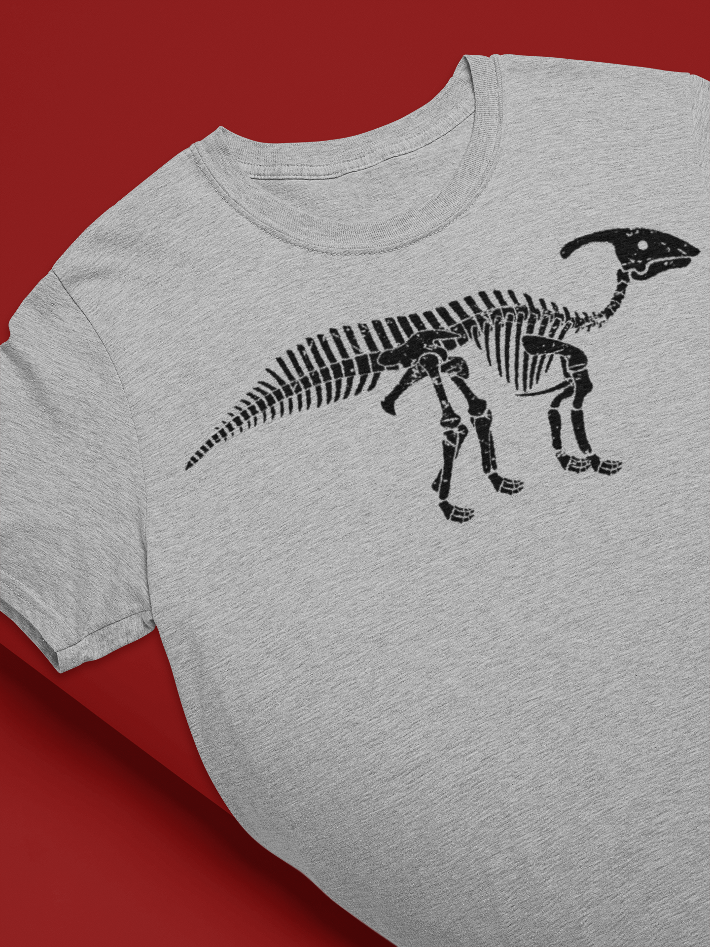 Parasaurolophus Skele- Bloodstone Hollow Original Heavy Cotton Tee Parasaurolophus Skele- Bloodstone Hollow Original Heavy Cotton Tee