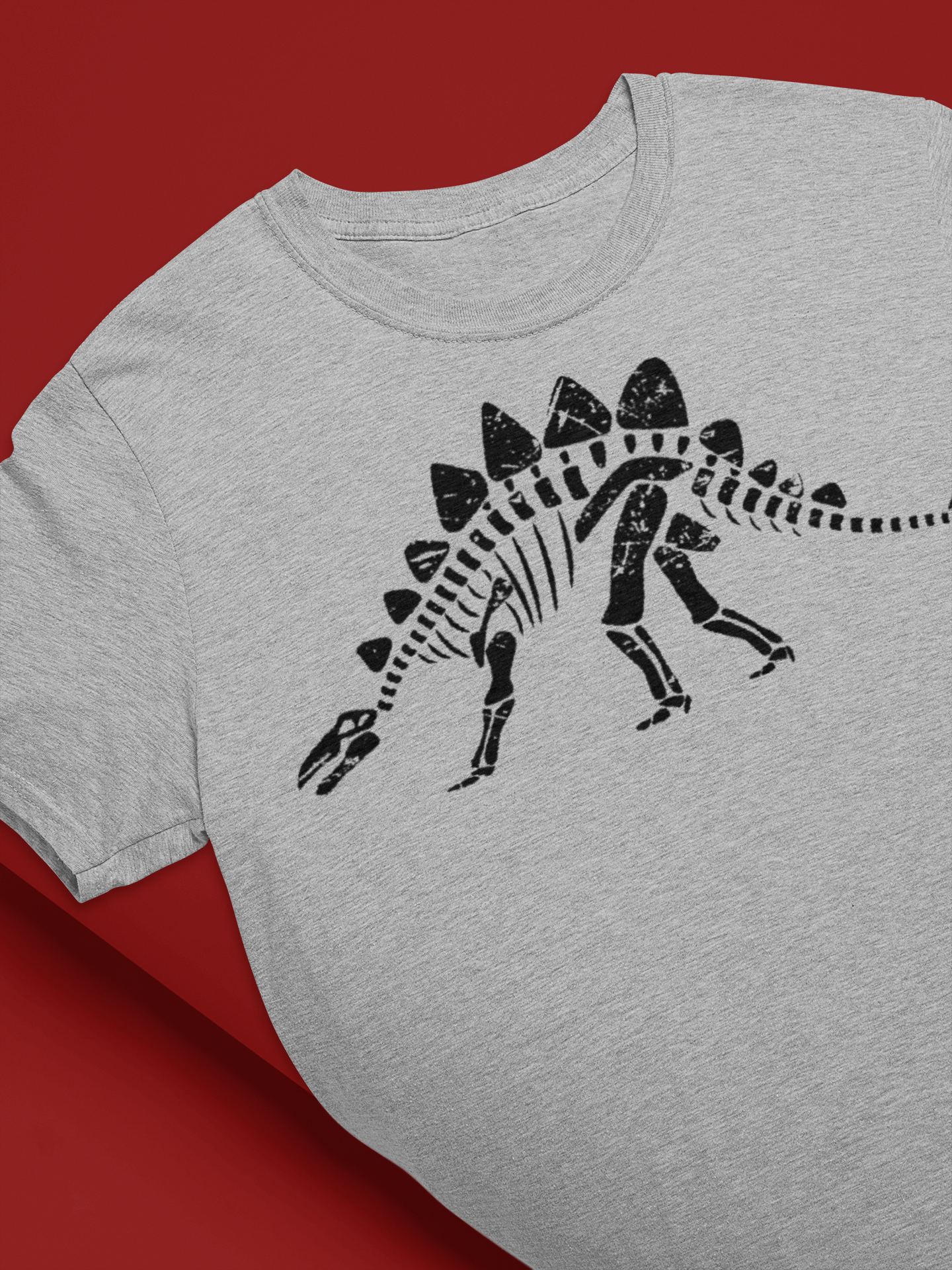 Stegosaurus Skele- Bloodstone Hollow Original Heavy Cotton Tee product thumbnail image Stegosaurus Skele- Bloodstone Hollow Original Heavy Cotton Tee product thumbnail image