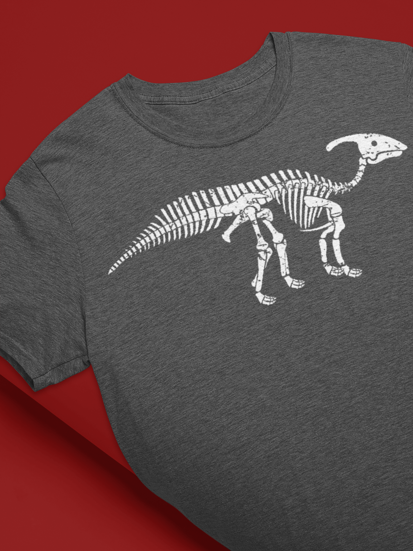 Parasaurolophus Skele White- Bloodstone Hollow Original Heavy Cotton Tee Parasaurolophus Skele White- Bloodstone Hollow Original Heavy Cotton Tee