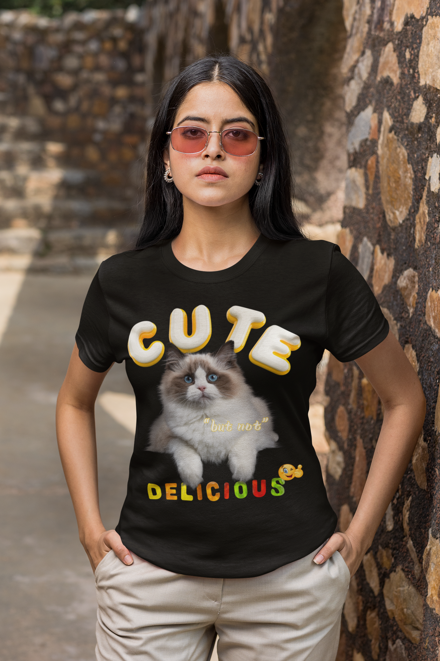 Cute But Not Delicious," Unisex Garment-Dyed T-shirt product thumbnail image