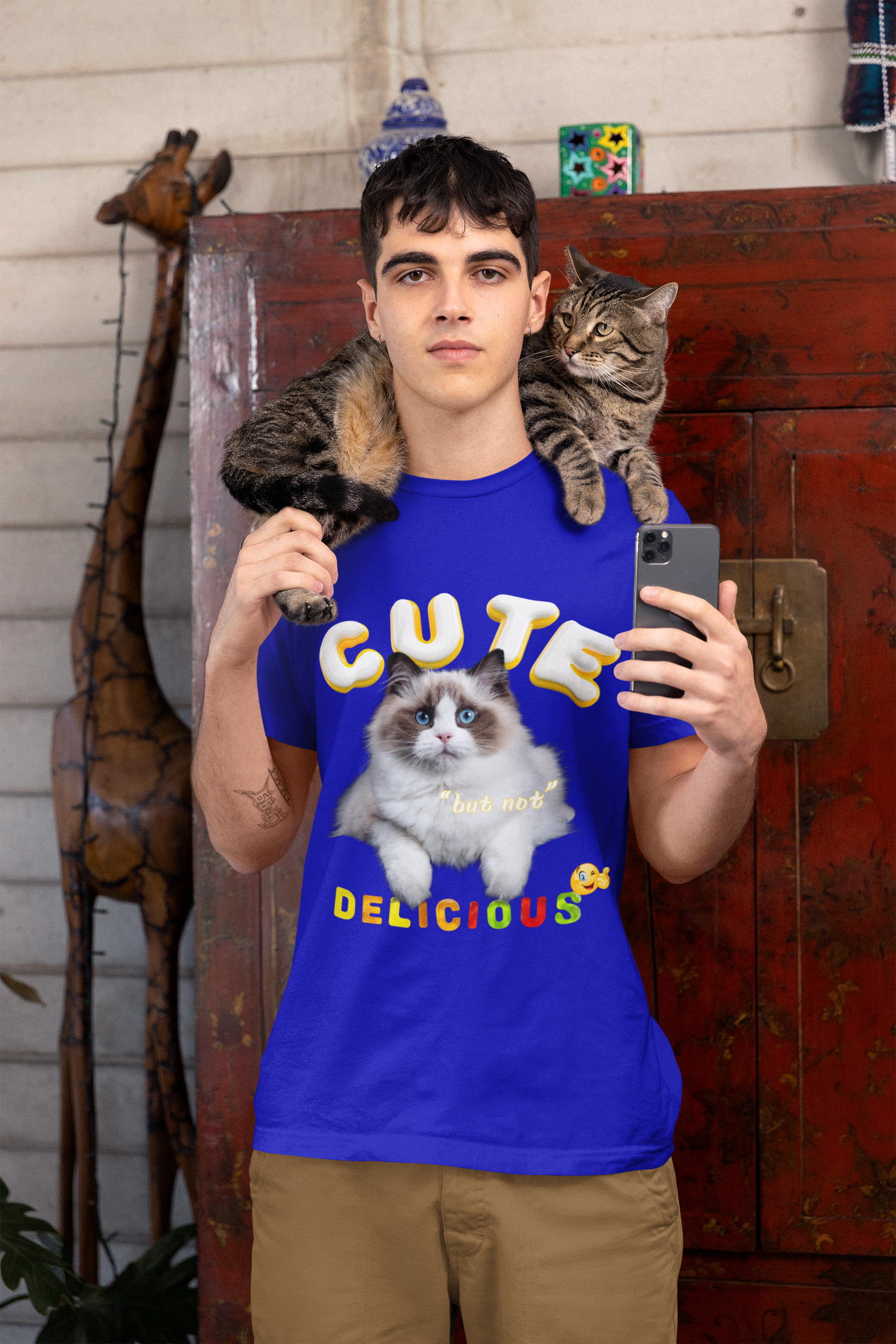 Cute But Not Delicious," Unisex Garment-Dyed T-shirt product thumbnail image