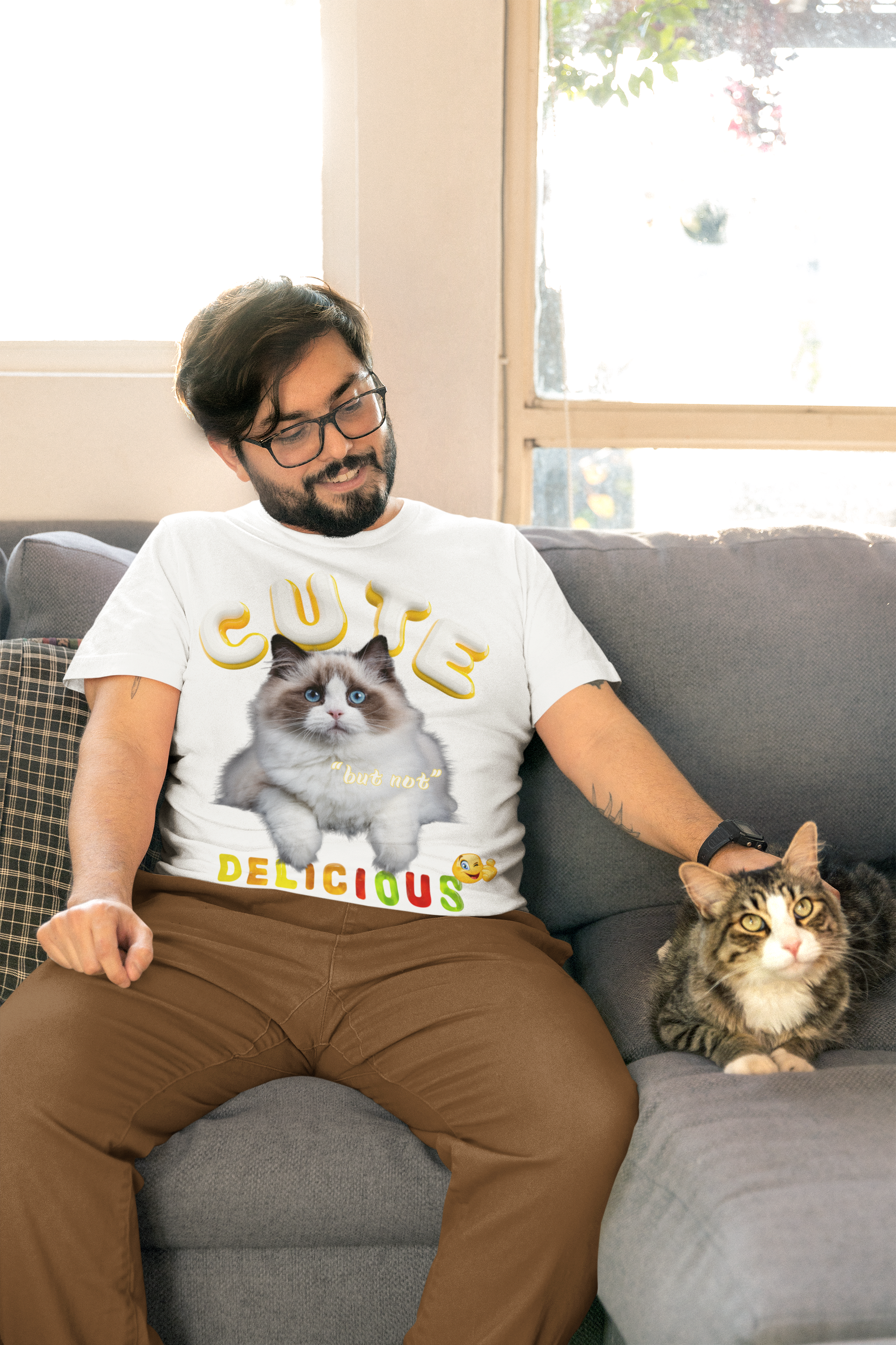 Cute But Not Delicious," Unisex Garment-Dyed T-shirt product thumbnail image