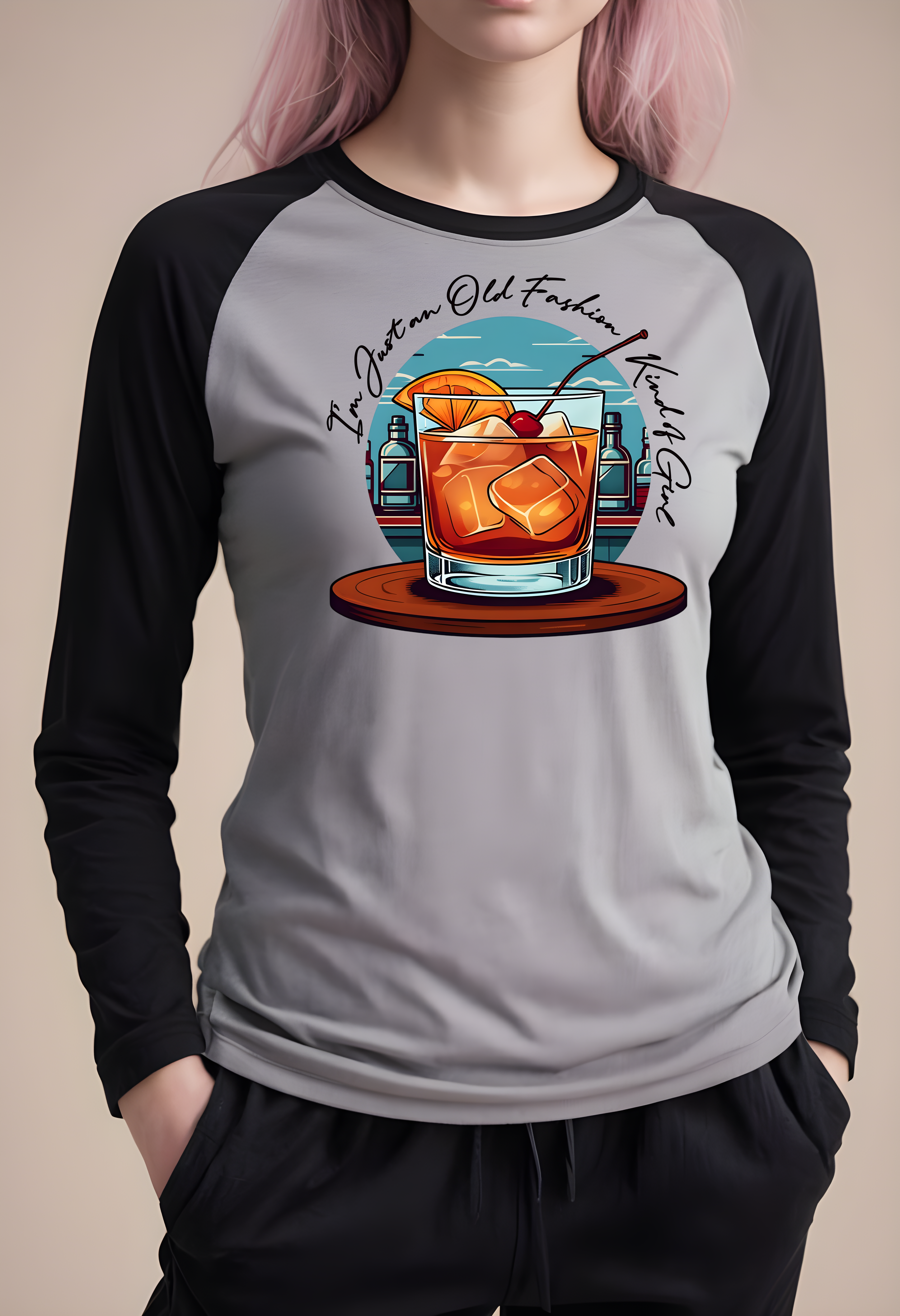 Old-Fashioned Girl Raglan Tee Old-Fashioned Girl Raglan Tee