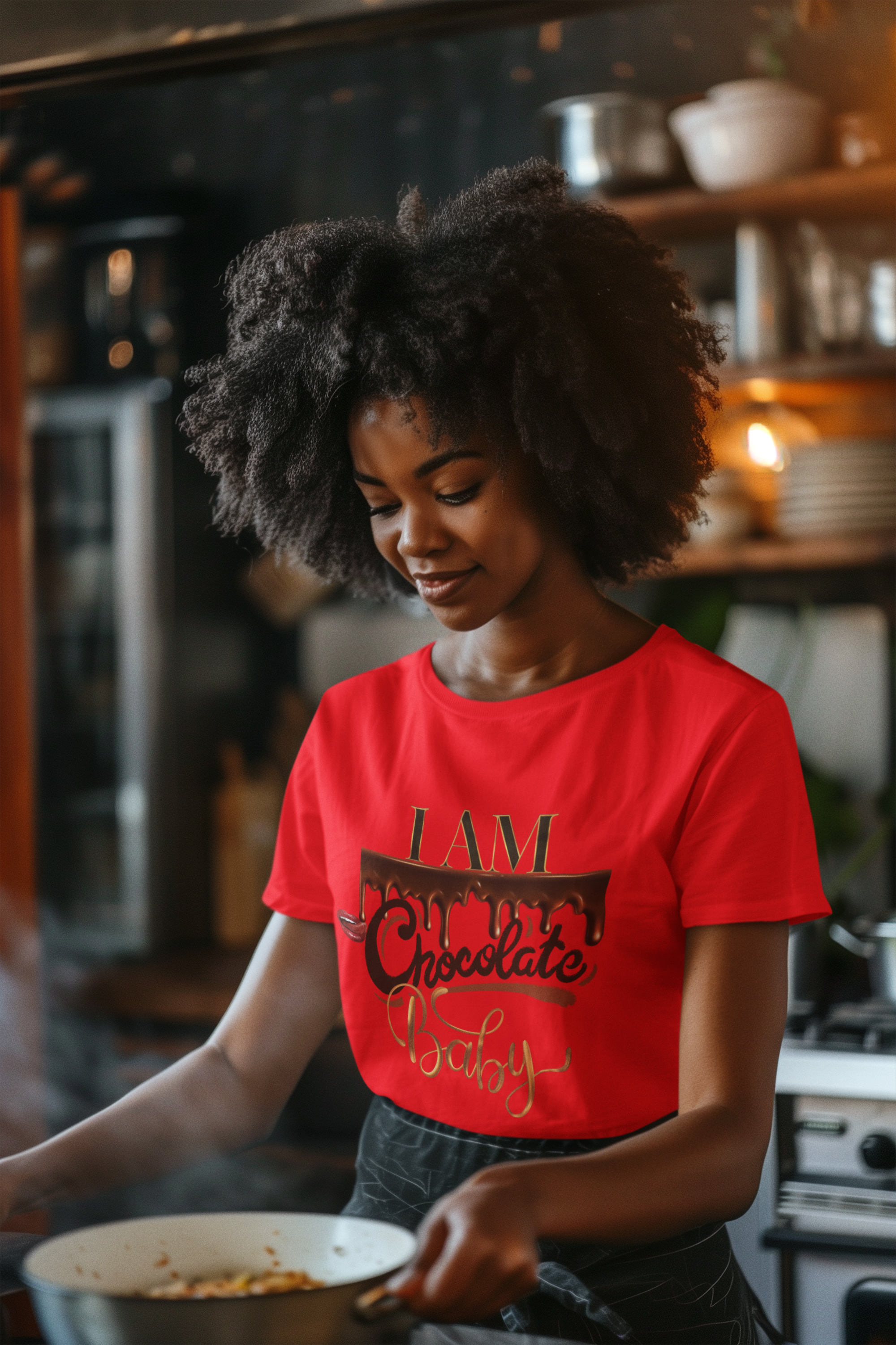 I am Chocolate Baby "The Boyfriend Tee for Women" product thumbnail image