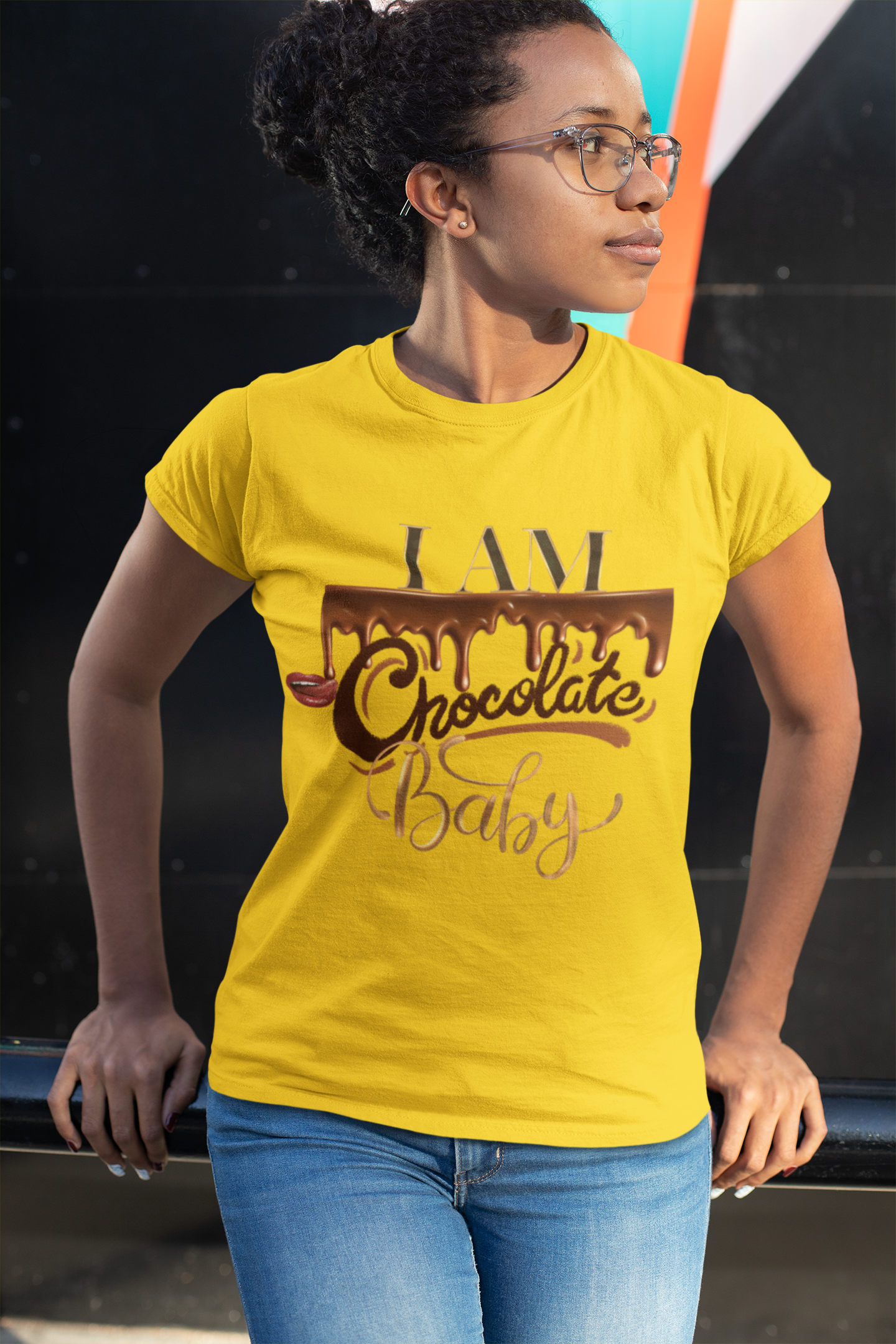 I am Chocolate Baby "The Boyfriend Tee for Women" product thumbnail image
