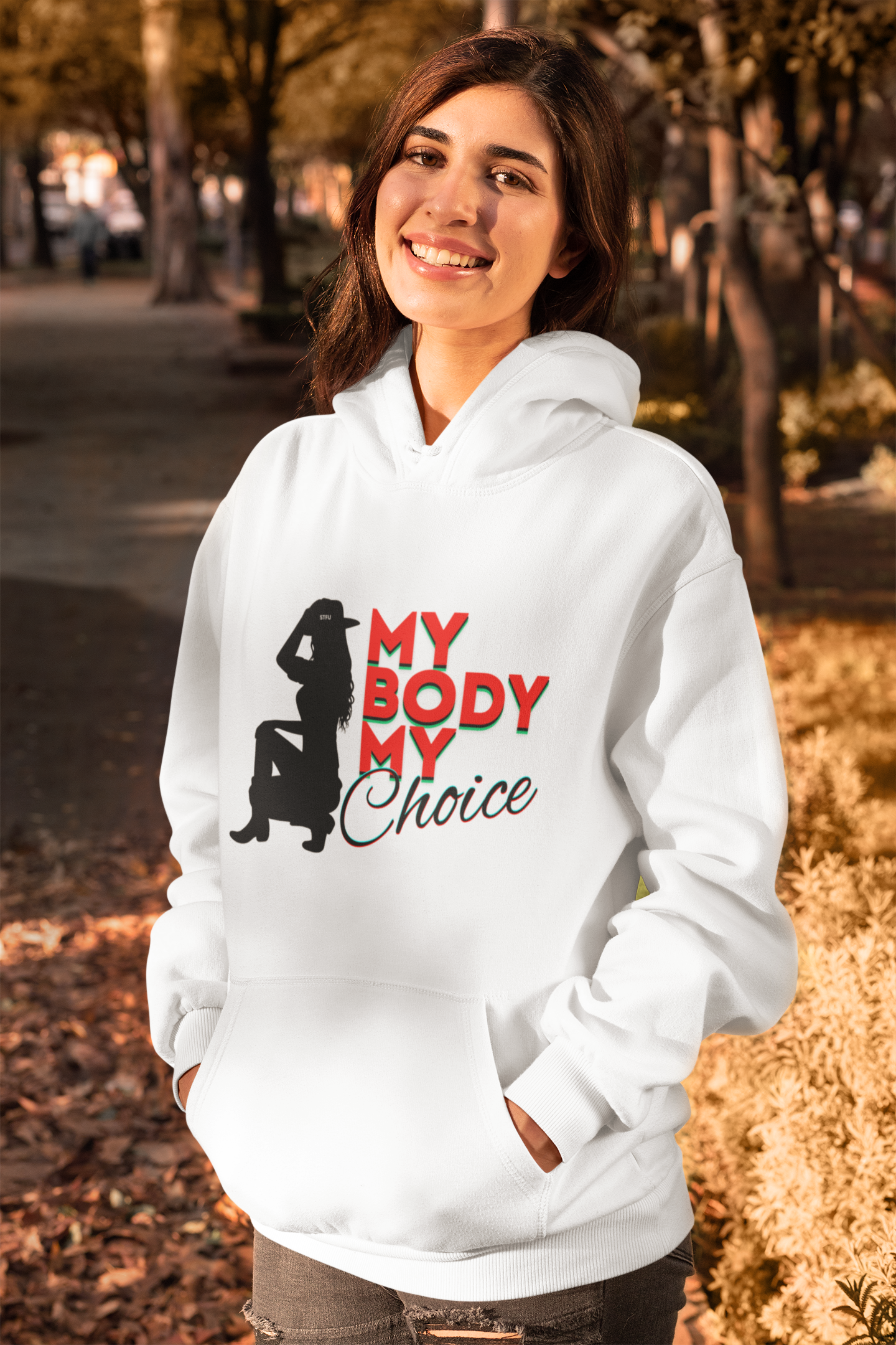 "My Body, My Choice" Unisex Heavy Blend™ Hooded Sweatshirt product thumbnail image