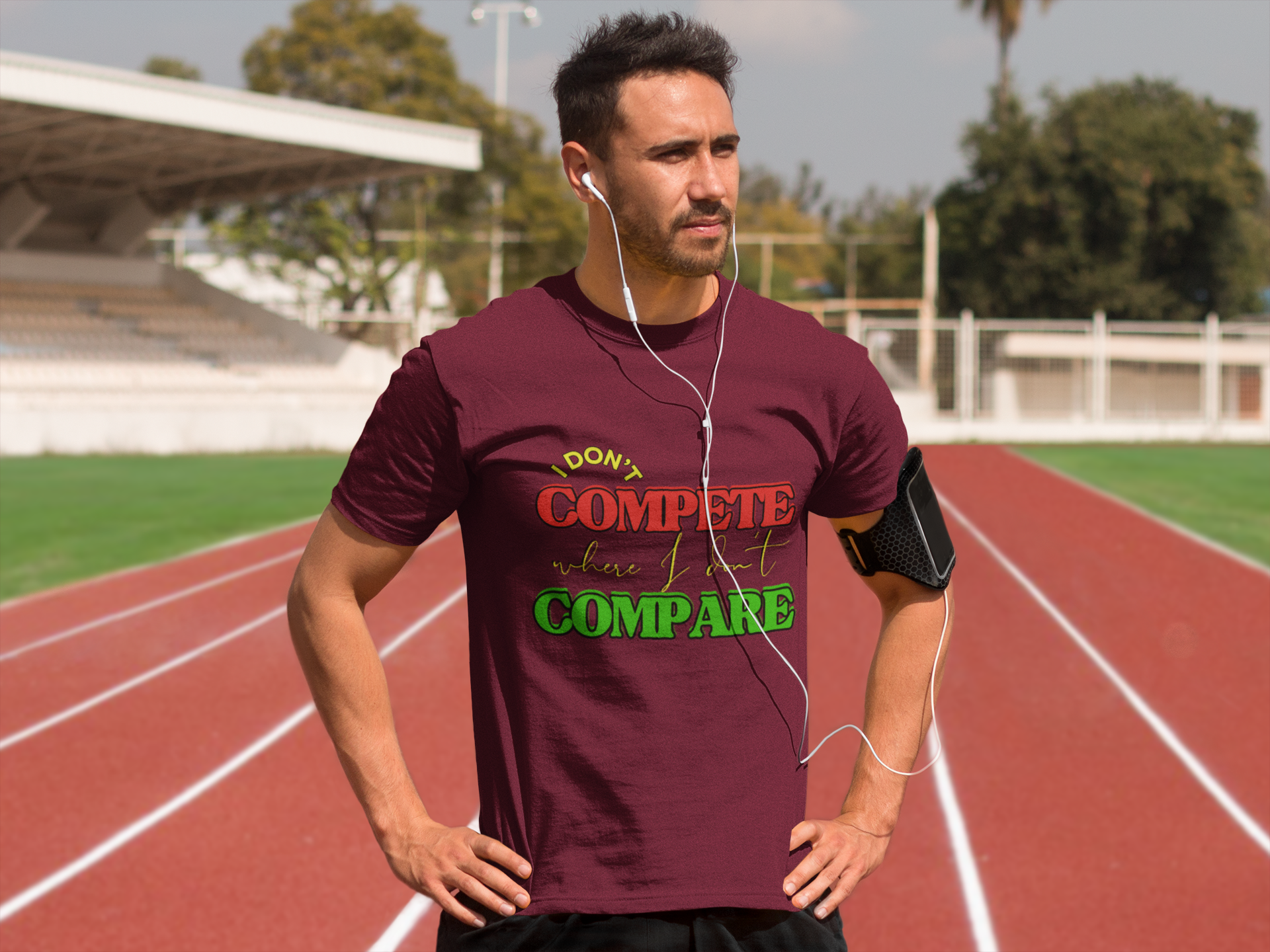 I Don't Compete, Where I Don't Compare, Self Love T-Shirt, Melanin T-Shirts for Black Women, Black Girl Magic,  product thumbnail image