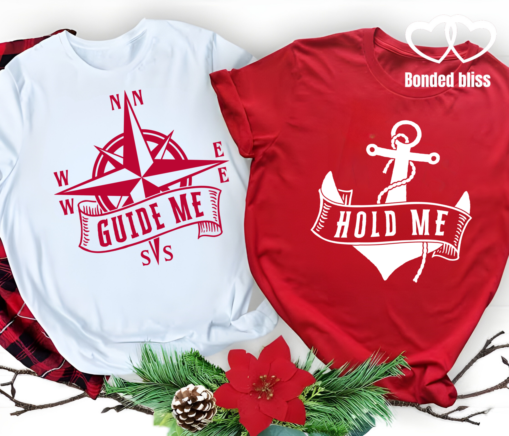 Guide Me & Hold Me" Matching Couples T-Shirts Guide Me & Hold Me" Matching Couples T-Shirts
