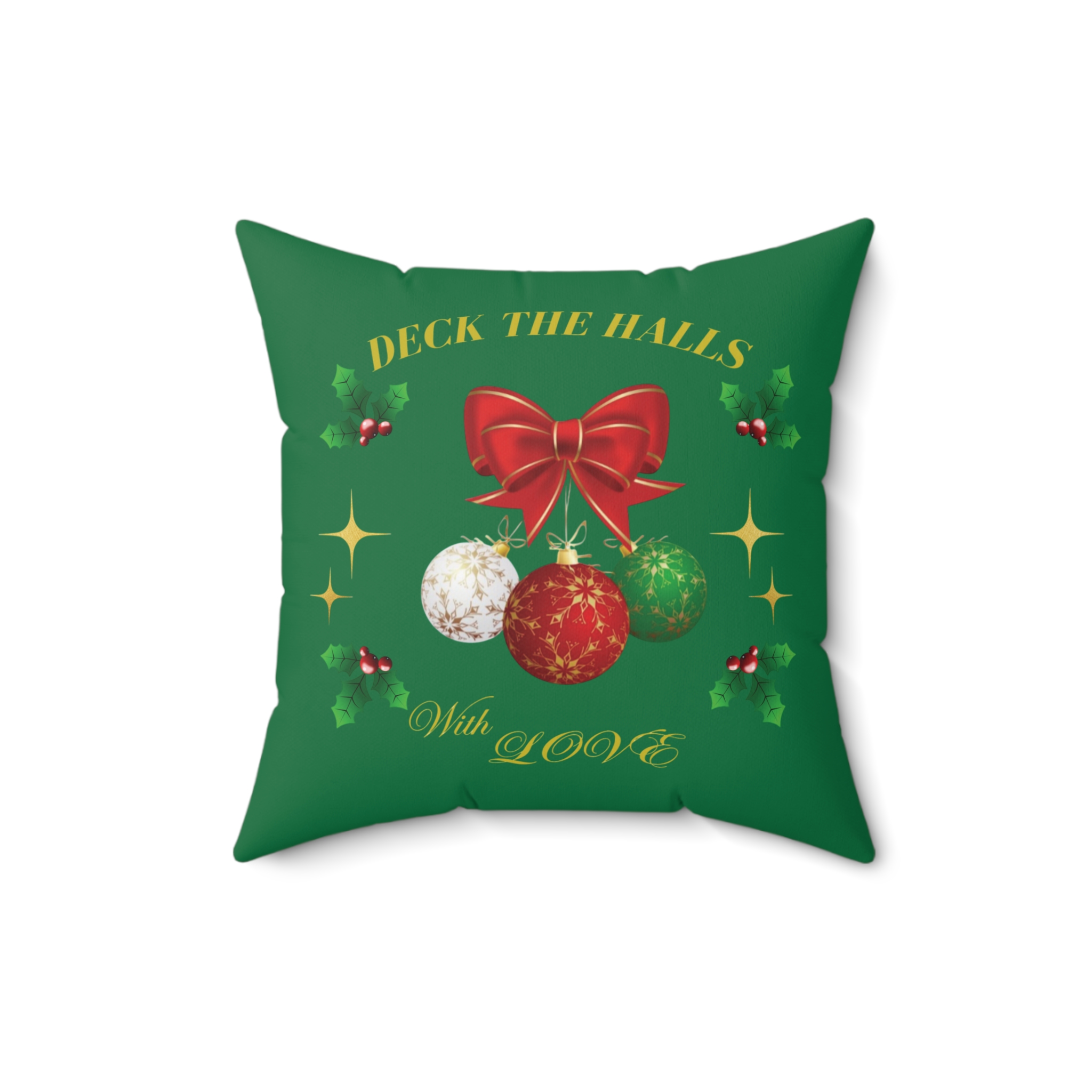 Christmas Home Decor Spun Pillow (LOVE) product thumbnail image Christmas Home Decor Spun Pillow (LOVE) product thumbnail image