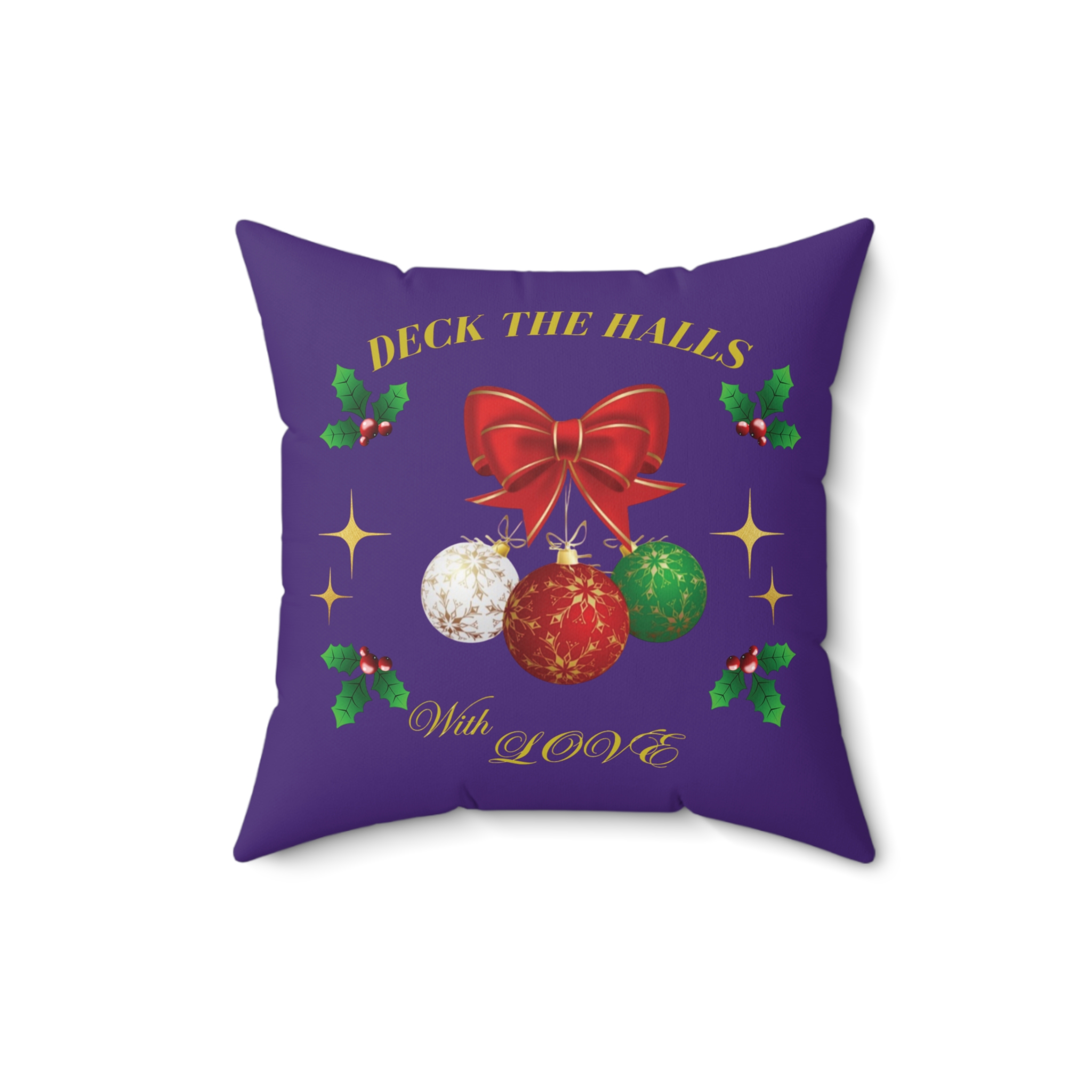 Christmas Home Decor Spun Pillow (LOVE) product thumbnail image Christmas Home Decor Spun Pillow (LOVE) product thumbnail image