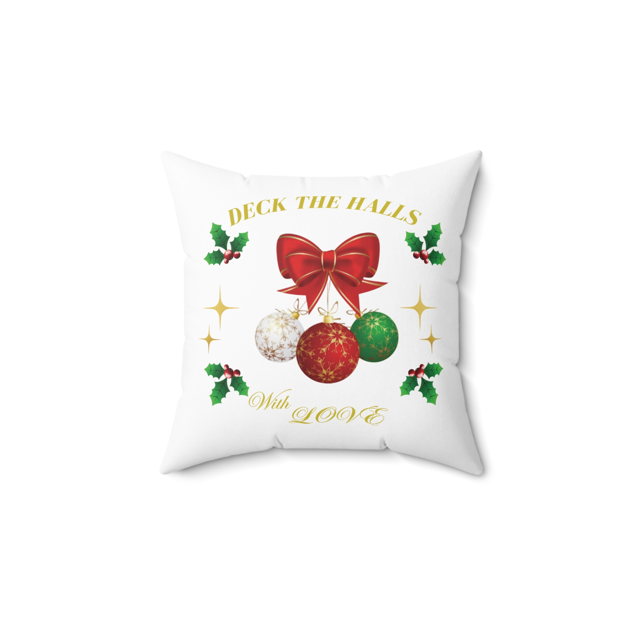 Christmas Home Decor Spun Pillow (LOVE) product thumbnail image Christmas Home Decor Spun Pillow (LOVE) product thumbnail image