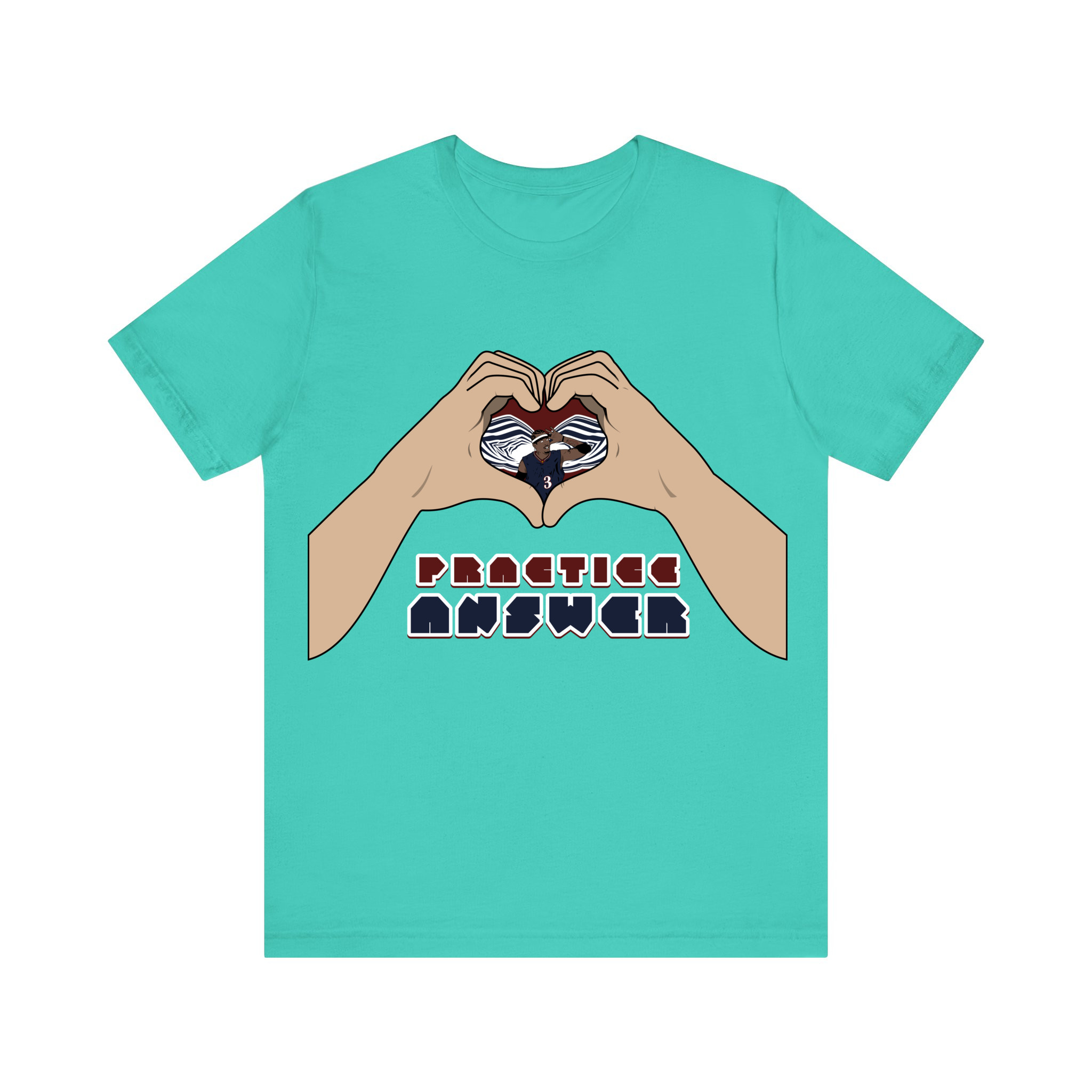 Heart Hands (Practice Answer) Basketball Reel Time Unisex T-Shirt
