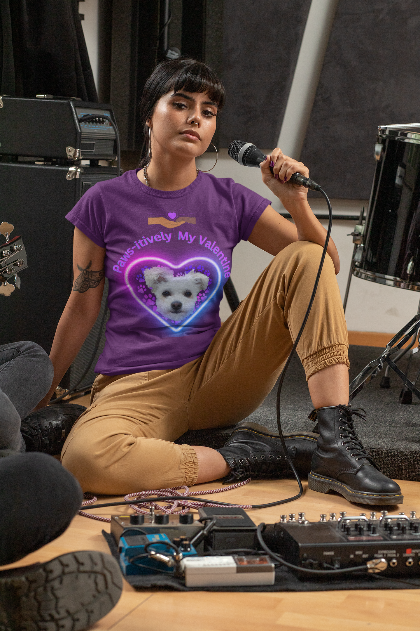 Paws-itively My Valentine a Personalized T-Shirt for Pet Lovers, Unisex Jersey T-Shirt, A Must Have for Pet Lovers product thumbnail image
