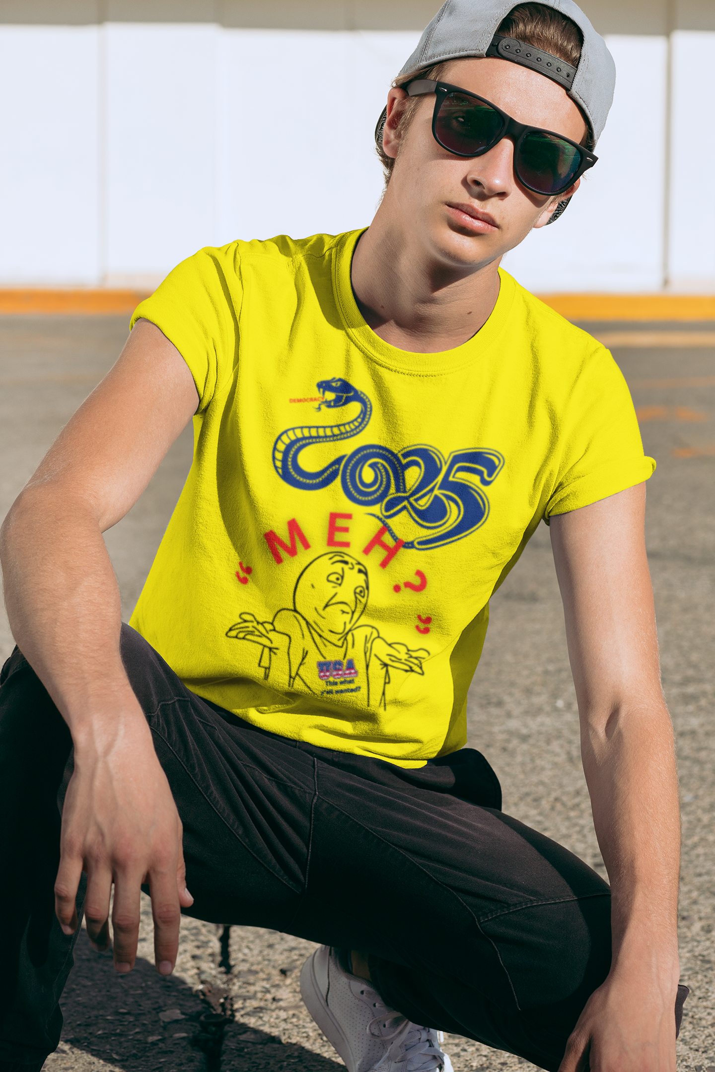 2025 "Meh" T-Shirt Unisex Jersey Short Sleeve Tee, Funny 2025 T-Shirt, New Year's T-Shirt, 92% Black Women, Black Girl Magic,  product thumbnail image