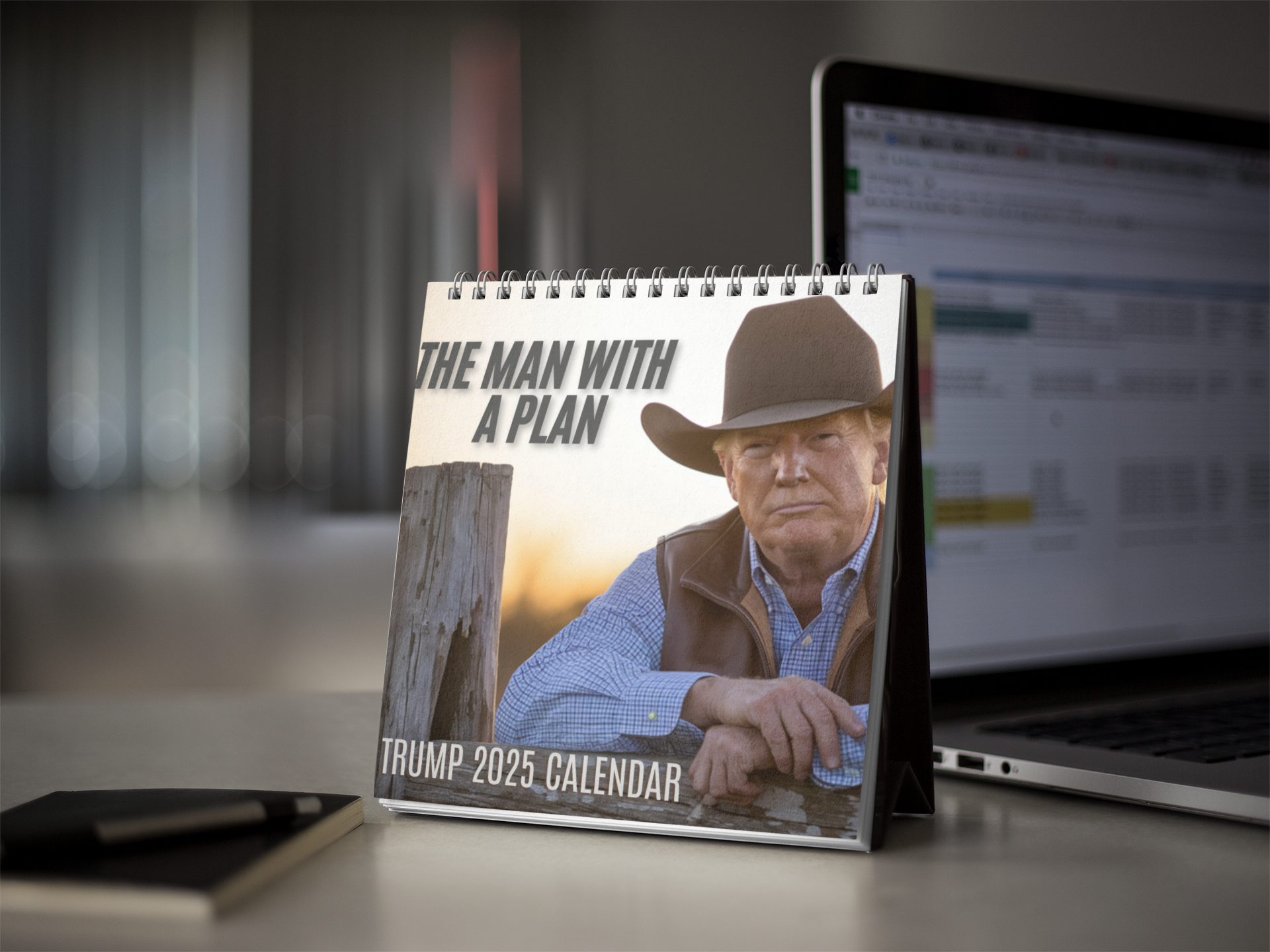 2025 Donald Trump Wall Calendar - Donald Trump 2025 Monthly Desk Calendar - The Man with a Plan - Full Color Cowboy Theme Presidential Memorabilia 2025 Donald Trump Wall Calendar - Donald Trump 2025 Monthly Desk Calendar - The Man with a Plan - Full Color Cowboy Theme Presidential Memorabilia