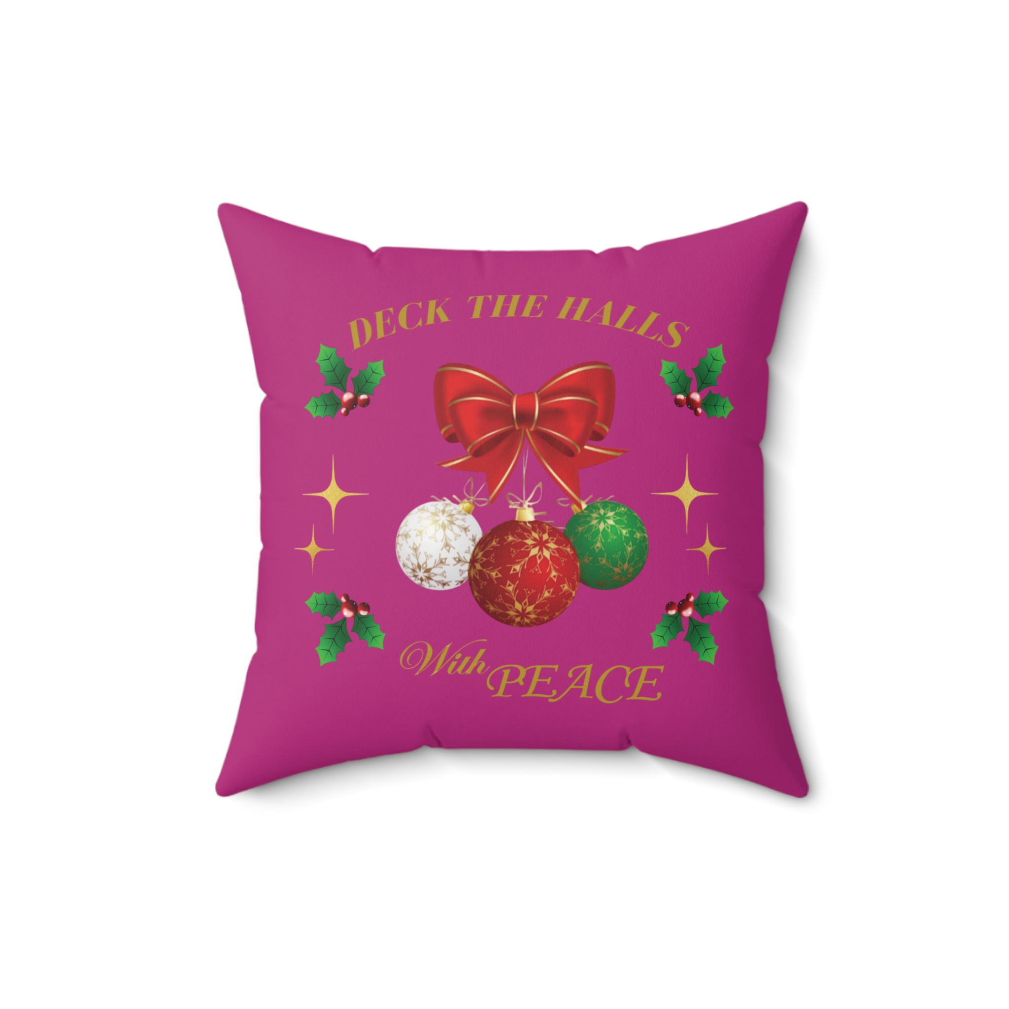 Christmas Home Decor Pillow (PEACE) product thumbnail image Christmas Home Decor Pillow (PEACE) product thumbnail image