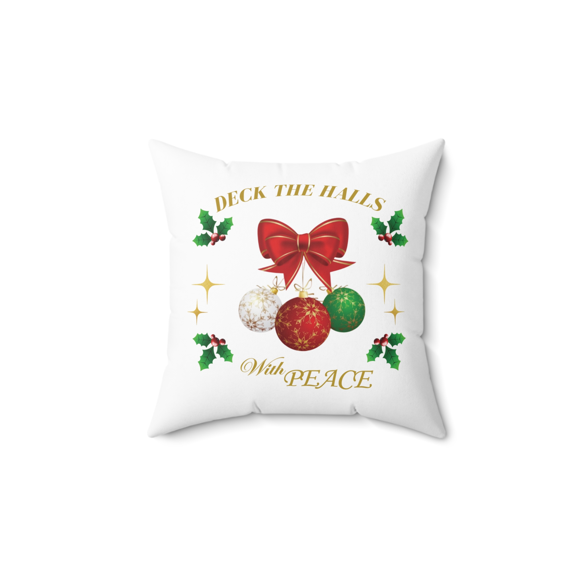 Christmas Home Decor Pillow (PEACE) product thumbnail image Christmas Home Decor Pillow (PEACE) product thumbnail image