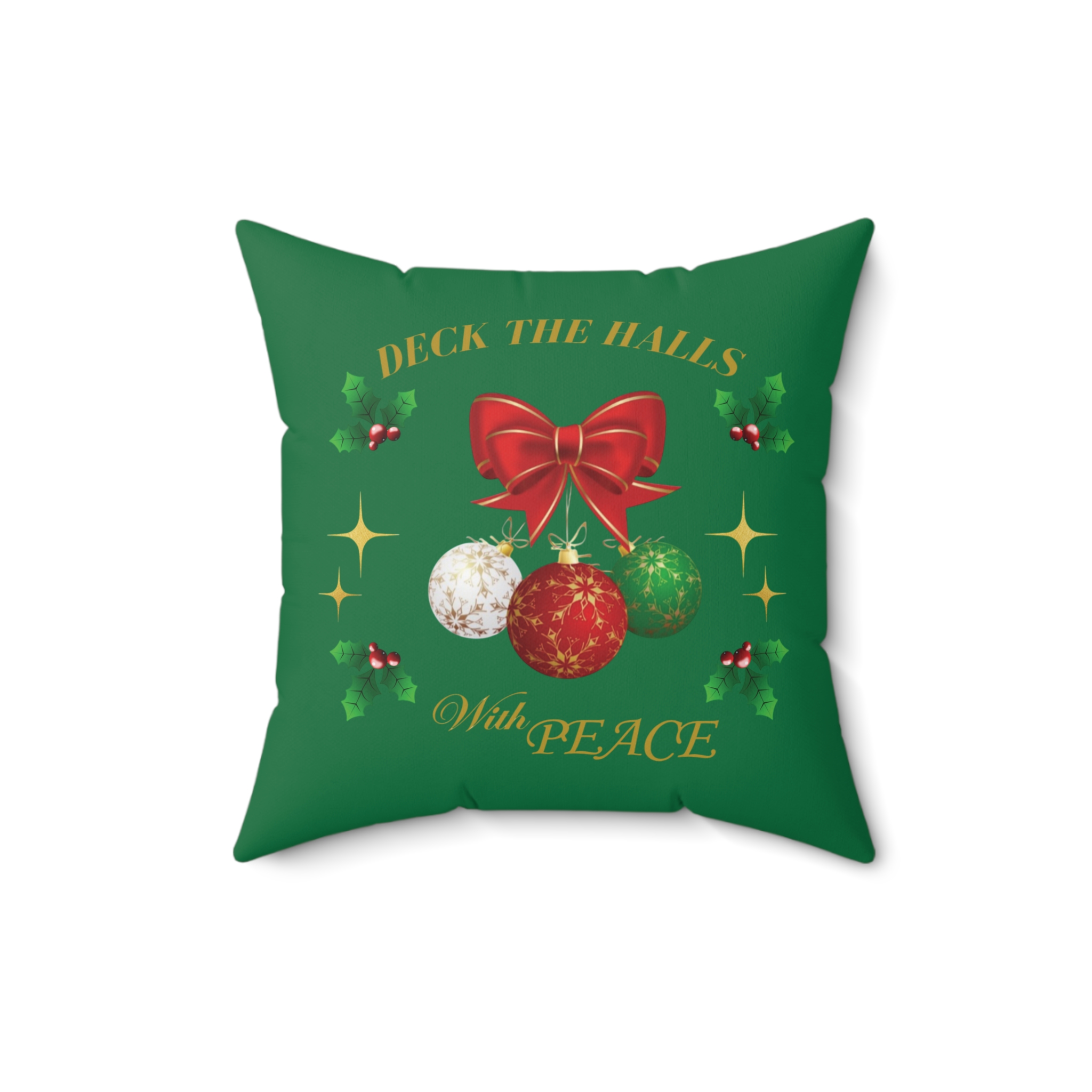Christmas Home Decor Pillow (PEACE) product thumbnail image Christmas Home Decor Pillow (PEACE) product thumbnail image