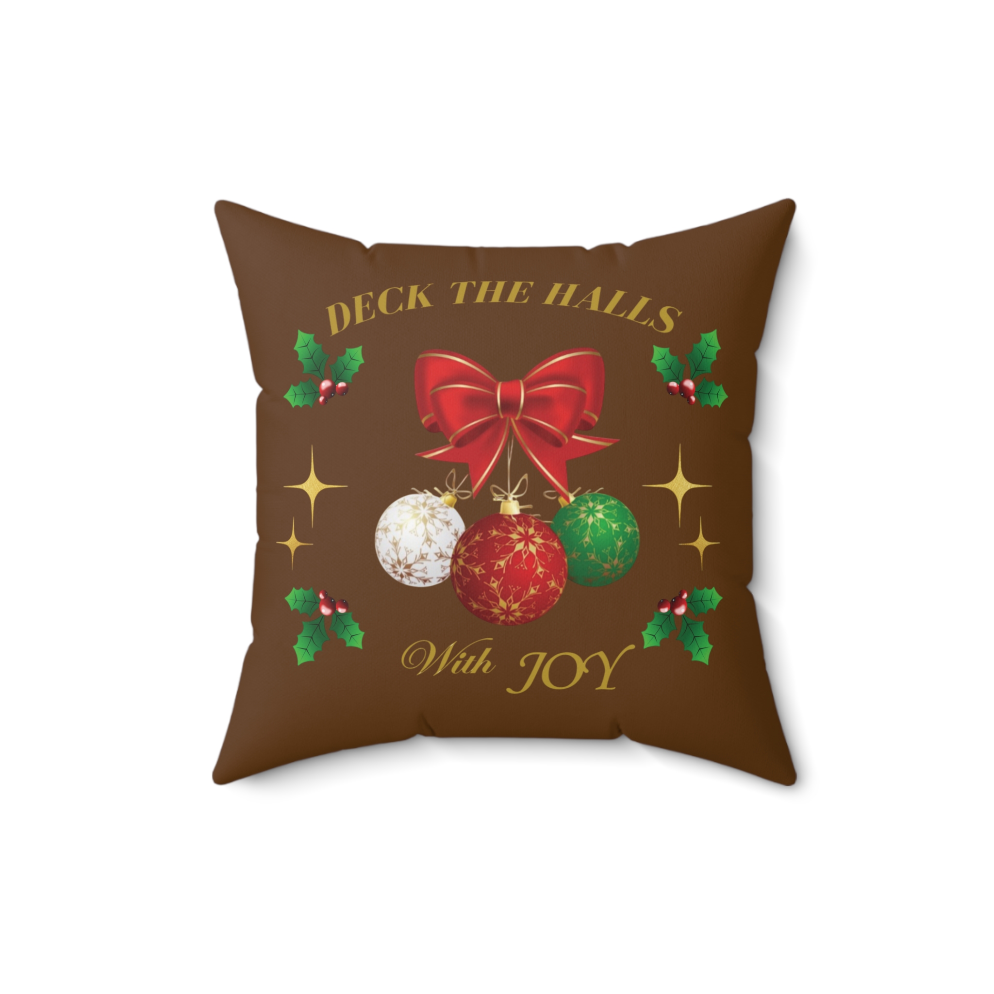 Custom Christmas Spun Home Decor Pillow (JOY) product thumbnail image Custom Christmas Spun Home Decor Pillow (JOY) product thumbnail image