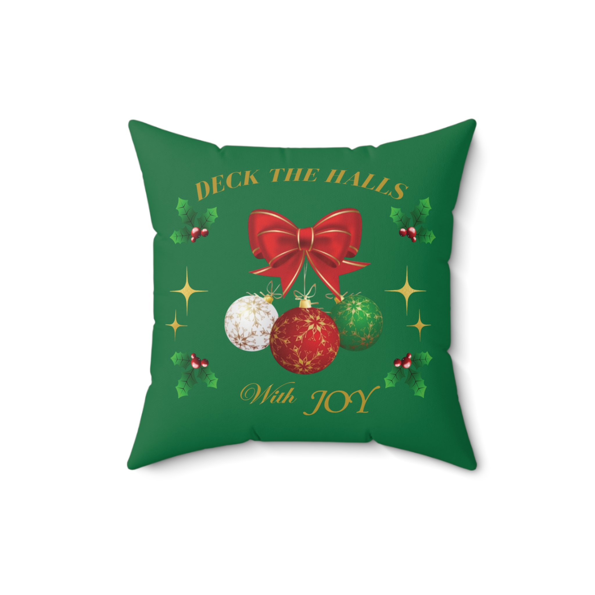 Custom Christmas Spun Home Decor Pillow (JOY) product thumbnail image Custom Christmas Spun Home Decor Pillow (JOY) product thumbnail image