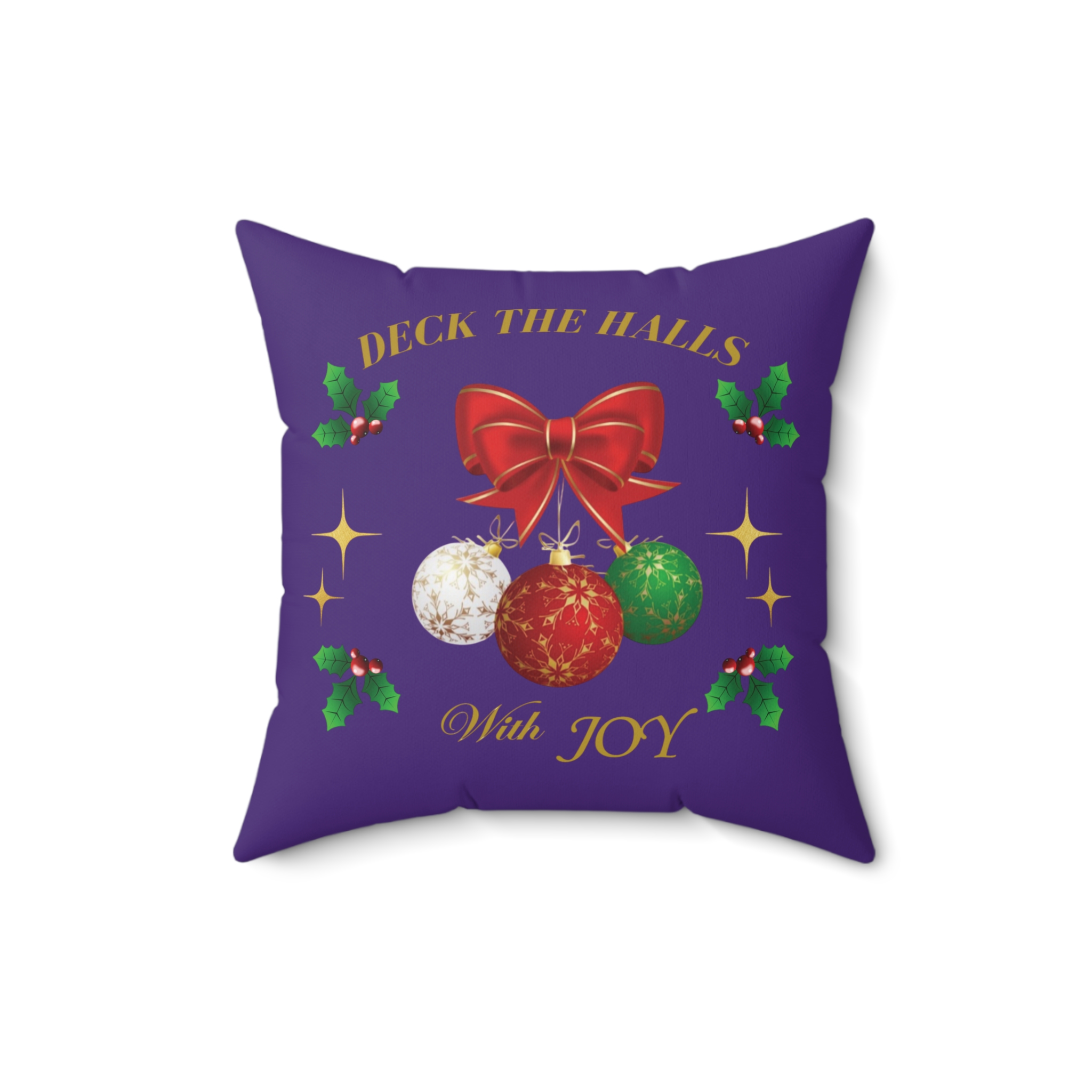 Custom Christmas Spun Home Decor Pillow (JOY) product thumbnail image Custom Christmas Spun Home Decor Pillow (JOY) product thumbnail image