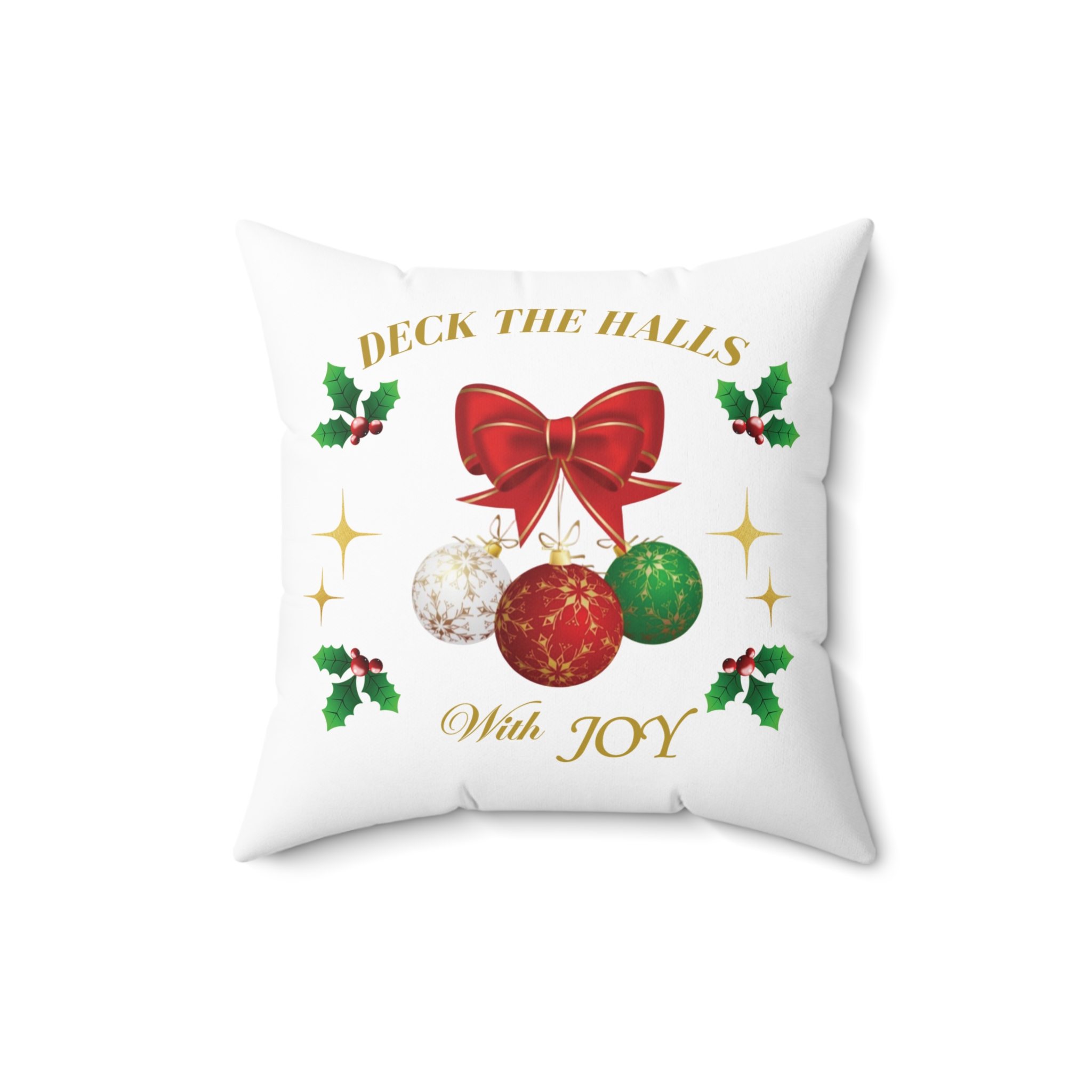 Custom Christmas Spun Home Decor Pillow (JOY) product thumbnail image Custom Christmas Spun Home Decor Pillow (JOY) product thumbnail image
