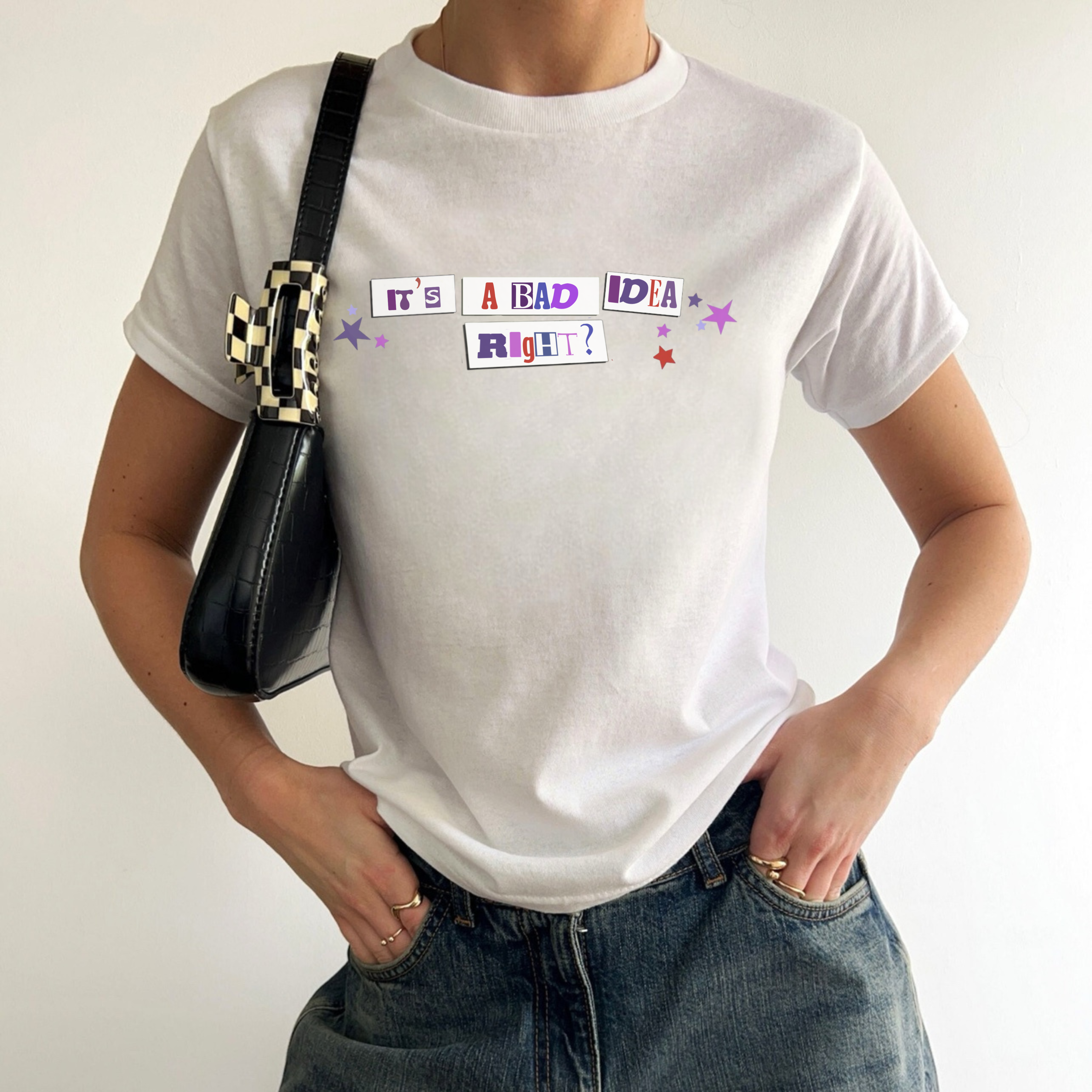 Olivia Rodrigo Its A Bad Idea Right, GUTS Album Tour Merch, Olivia Rodrigo Fan, Spill Your Guts, All American Y2K Heavy Cotton Baby Tee product thumbnail image