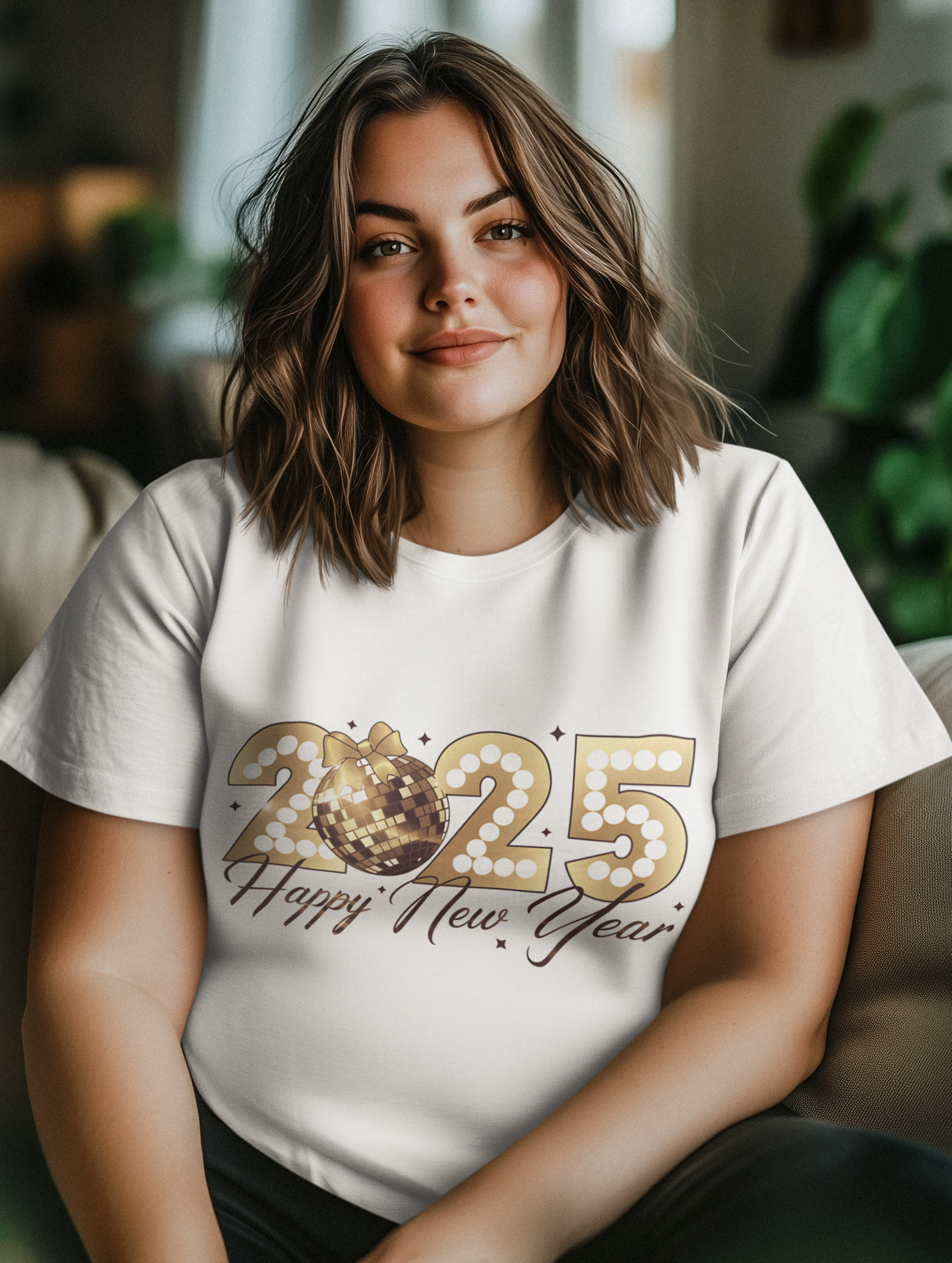 Unisex Tee 2025 Happy New Year Shirt product thumbnail image