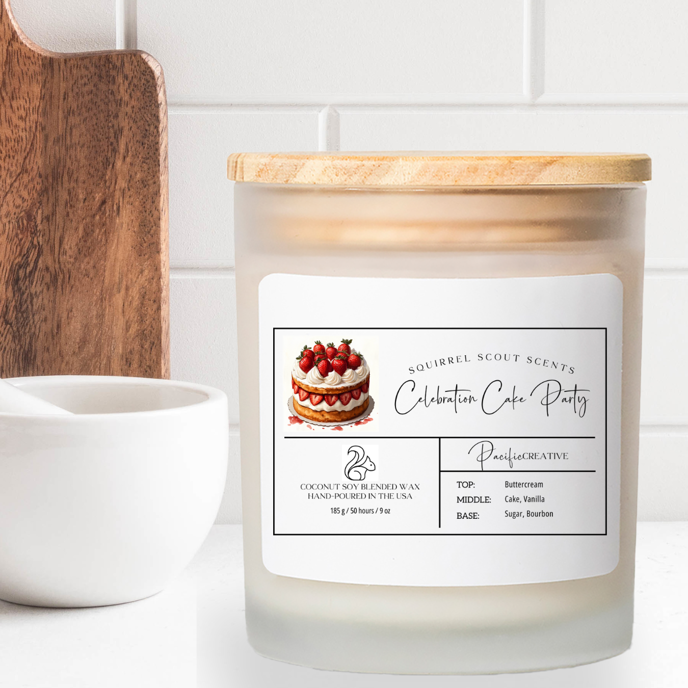 Squirrel Scout Scents Frosted Glass Candle, 11oz product thumbnail image Squirrel Scout Scents Frosted Glass Candle, 11oz product thumbnail image