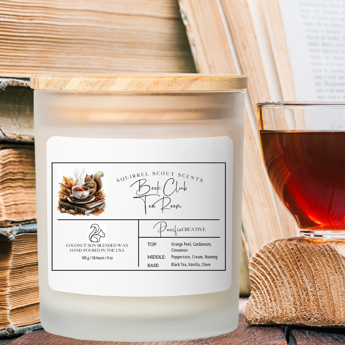 Squirrel Scout Scents Frosted Glass Candle, 11oz product thumbnail image Squirrel Scout Scents Frosted Glass Candle, 11oz product thumbnail image