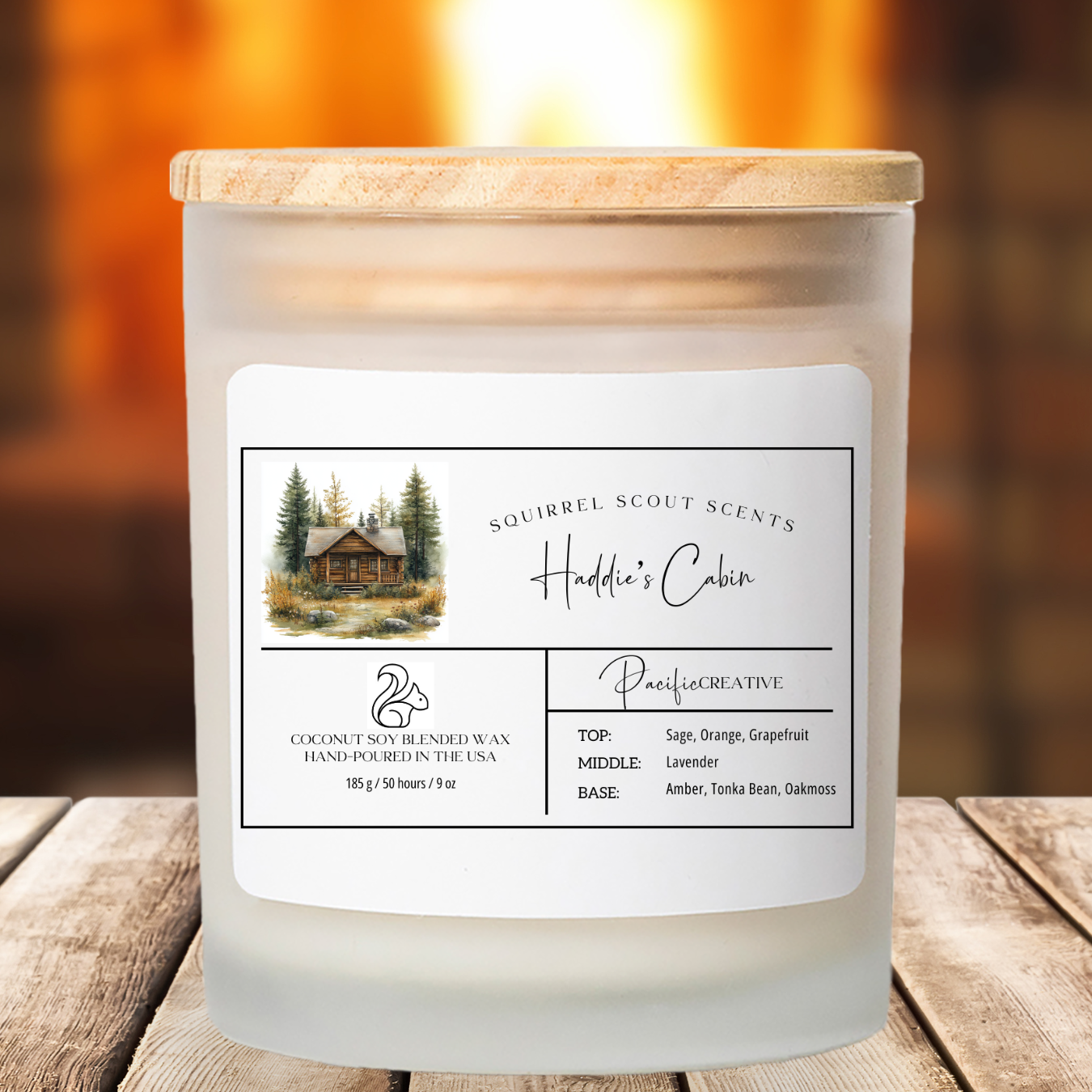Squirrel Scout Scents Frosted Glass Candle, 11oz product thumbnail image Squirrel Scout Scents Frosted Glass Candle, 11oz product thumbnail image