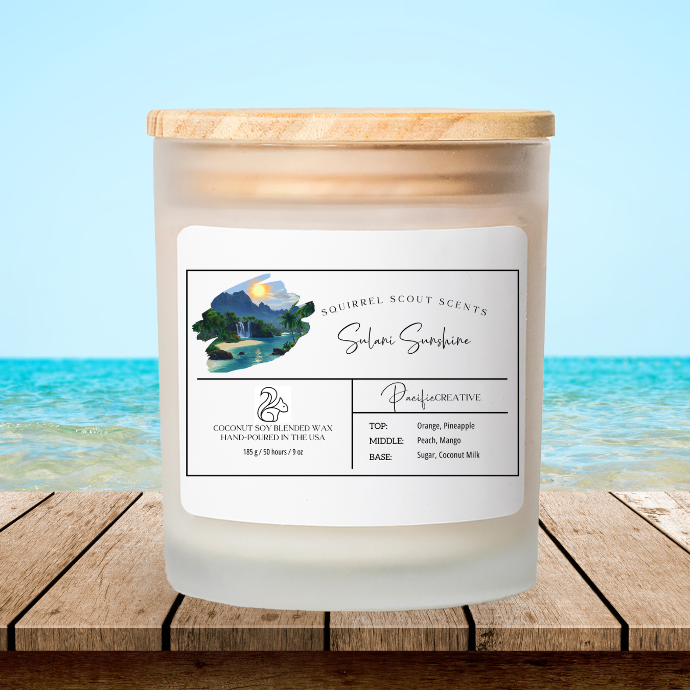 Squirrel Scout Scents Frosted Glass Candle, 11oz product thumbnail image Squirrel Scout Scents Frosted Glass Candle, 11oz product thumbnail image