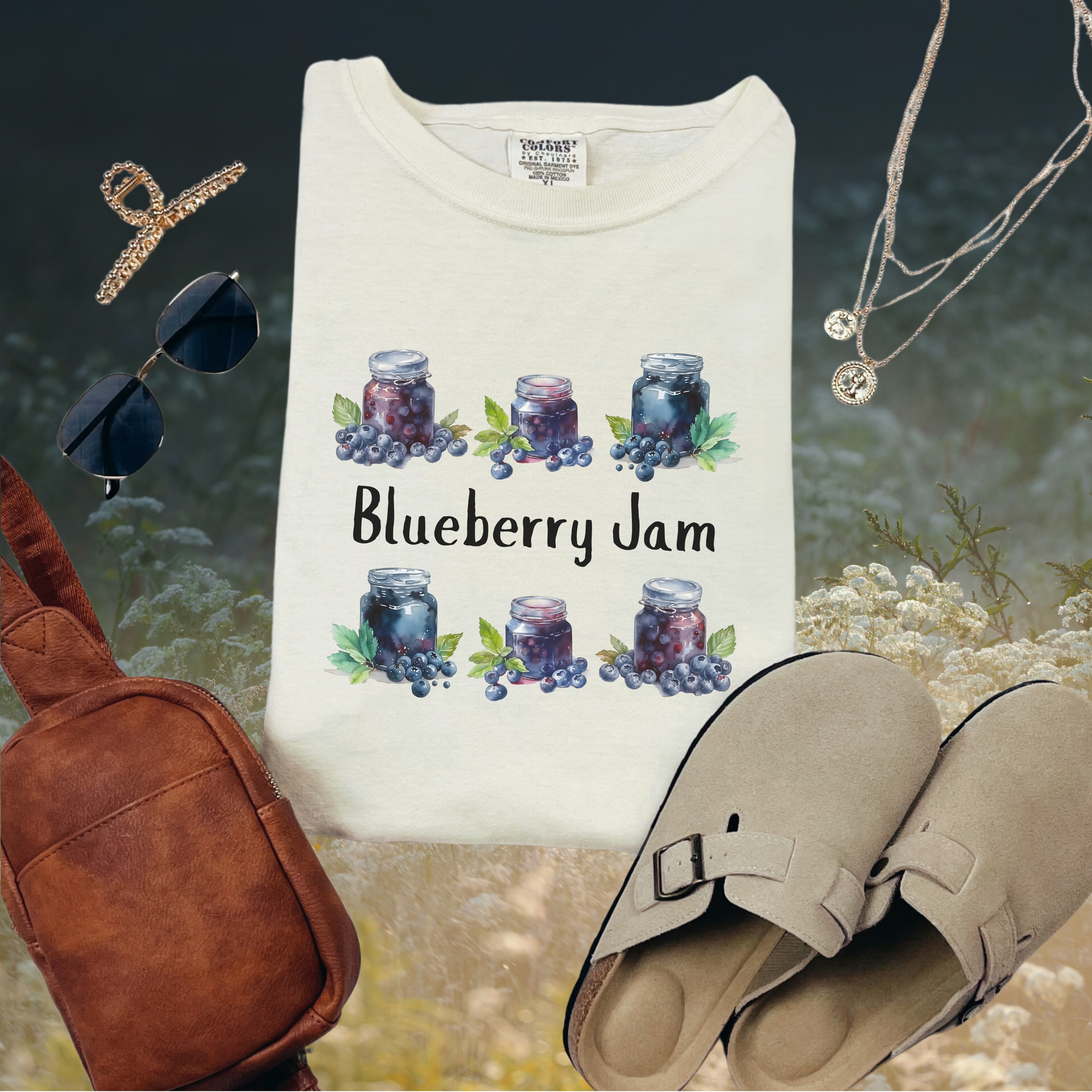 Blueberry Jam T-shirt - Unisex product thumbnail image Blueberry Jam T-shirt - Unisex product thumbnail image