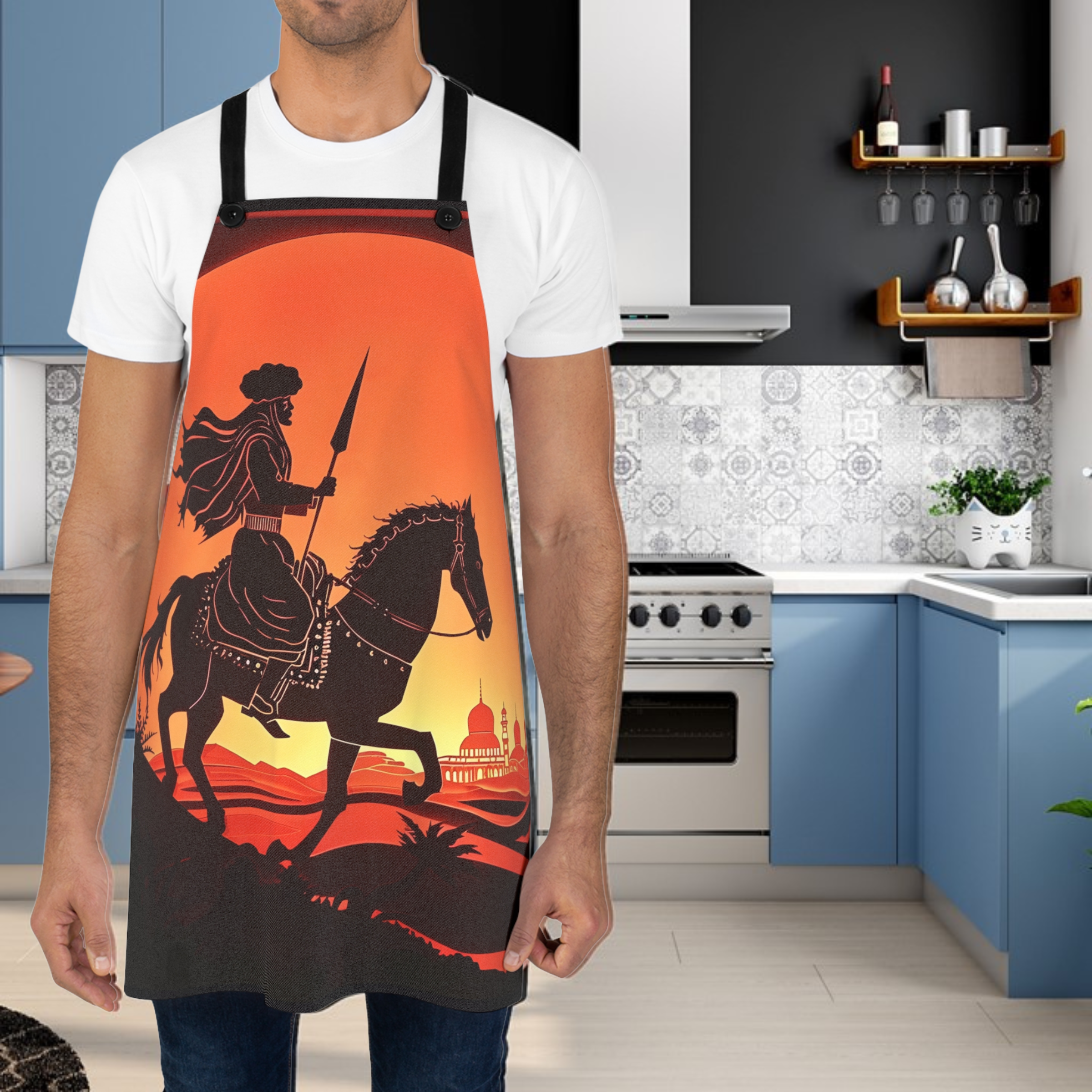 Arabian Rider Warrior Apron (AOP) product thumbnail image Arabian Rider Warrior Apron (AOP) product thumbnail image