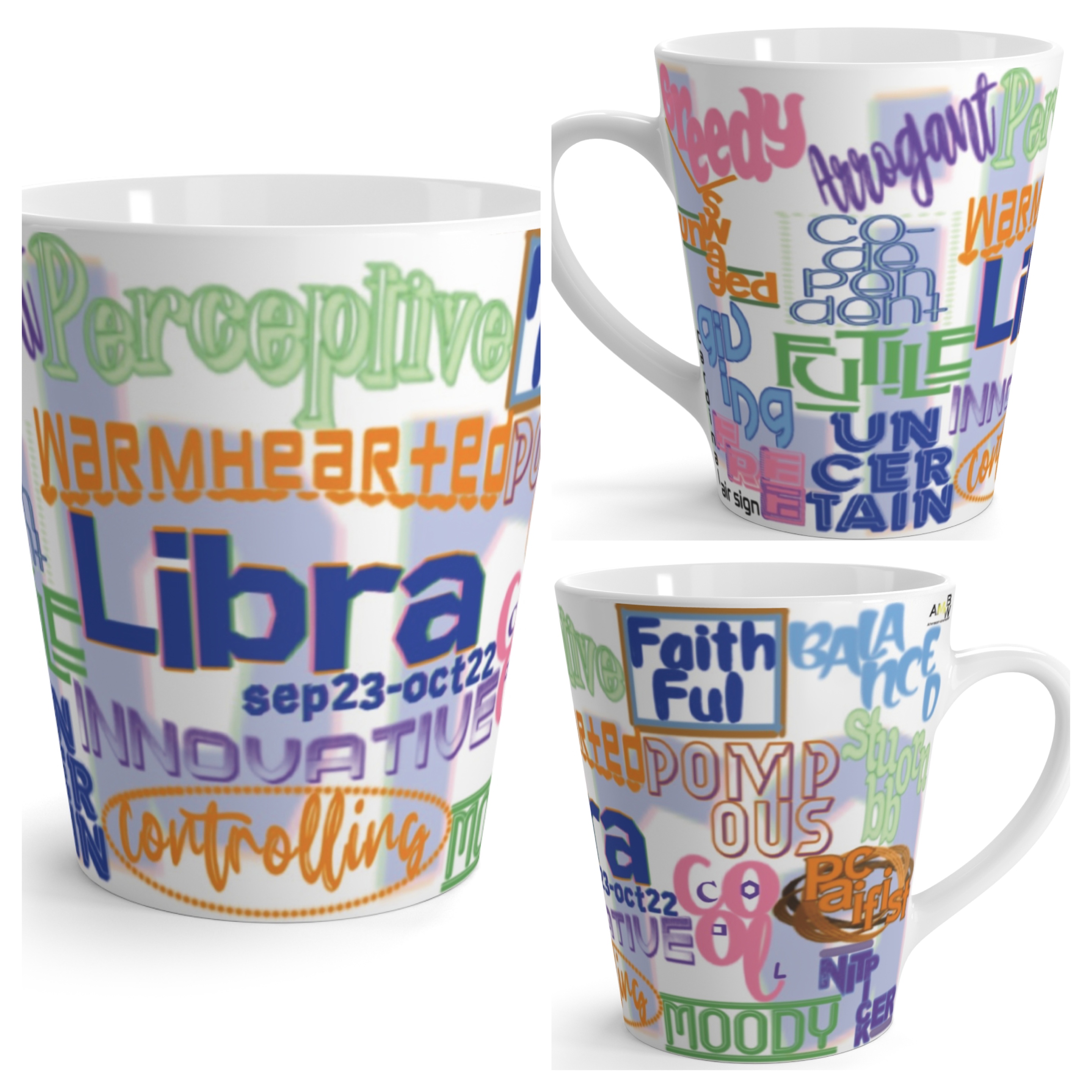 Libra Traits Latte Mug 12oz Libra Traits Latte Mug 12oz