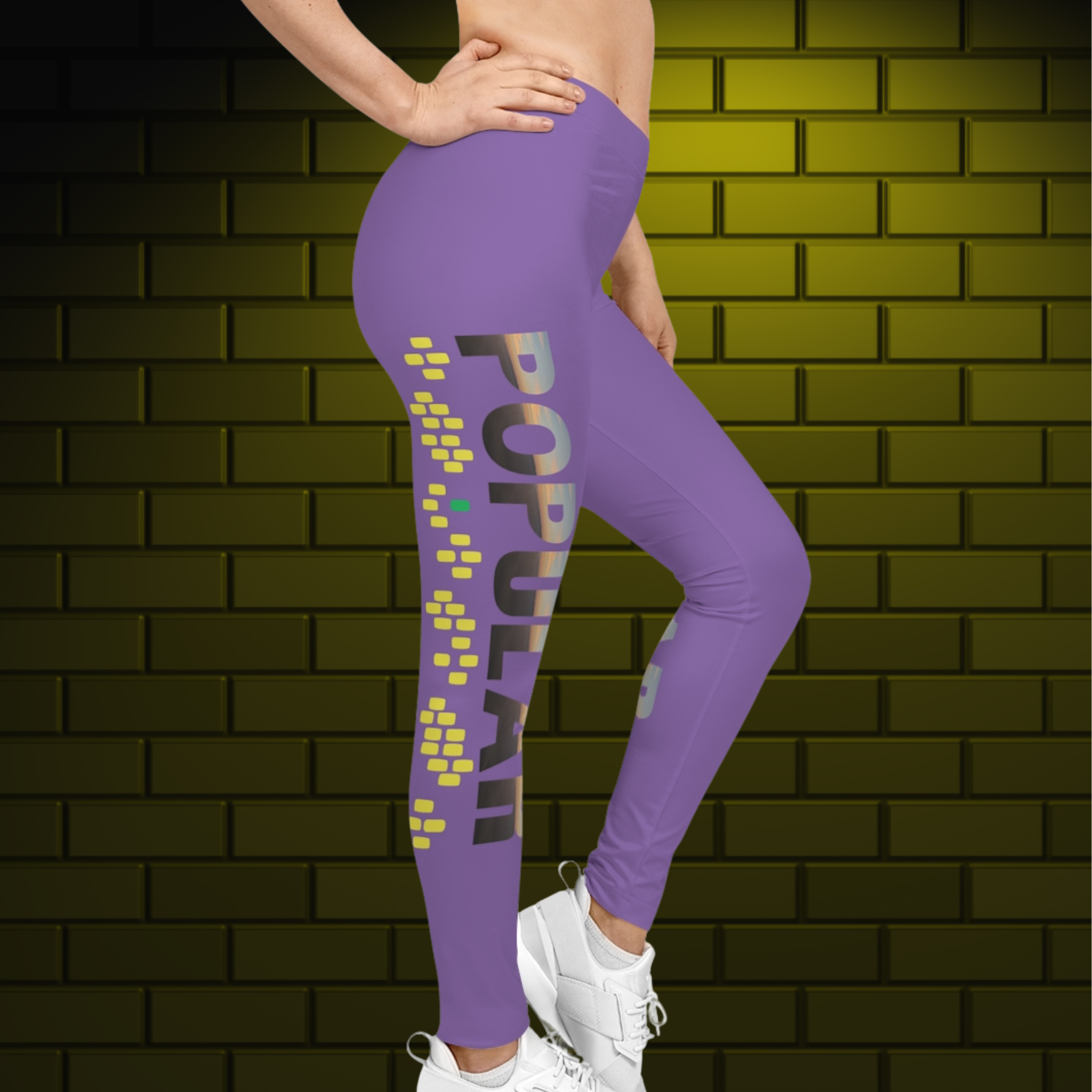 Wicked Popular Leggings - Broken Yellow Brick Road Design, Soft Stretchy Yoga Pants, Comfortable Activewear for Women product thumbnail image Wicked Popular Leggings - Broken Yellow Brick Road Design, Soft Stretchy Yoga Pants, Comfortable Activewear for Women product thumbnail image