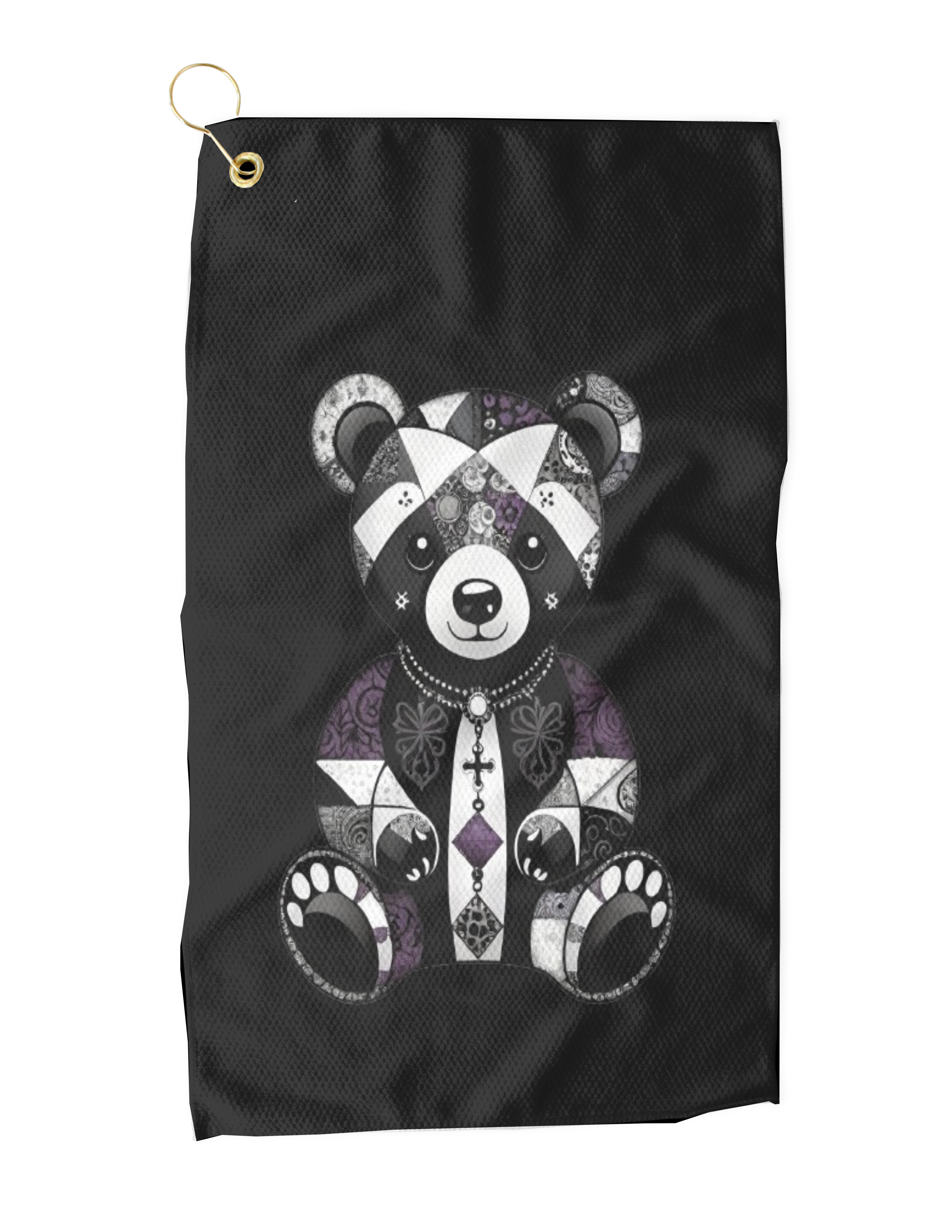 Patchwork Bear Disc Golf Towel product thumbnail image Patchwork Bear Disc Golf Towel product thumbnail image