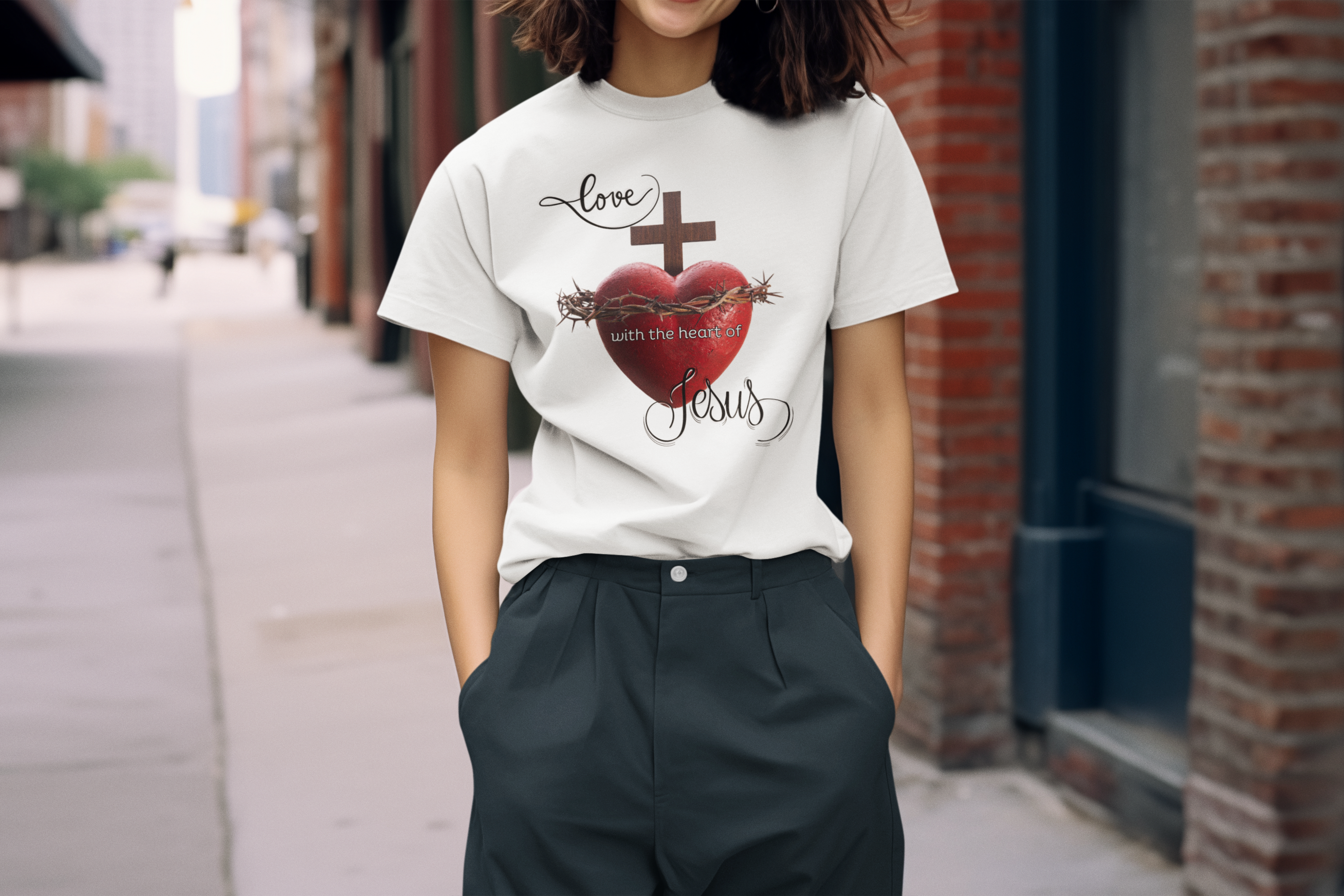 Religious T-Shirts for Men &amp; Women, Christian T-Shirts, Christian Gifts, Jesus Loves Shirts, Jesus T-Shirts, Religious Jesus T-Shirt, Unisex Jersey Short Sleeve Tee product thumbnail image
