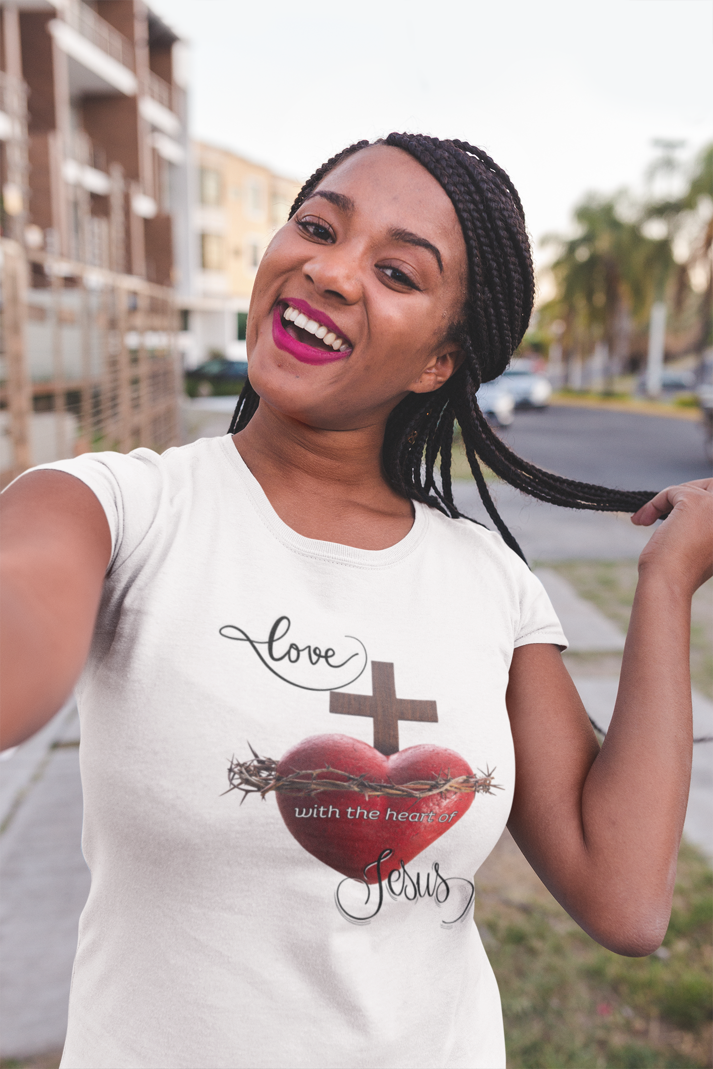 Religious T-Shirts for Men &amp; Women, Christian T-Shirts, Christian Gifts, Jesus Loves Shirts, Jesus T-Shirts, Religious Jesus T-Shirt, Unisex Jersey Short Sleeve Tee product thumbnail image