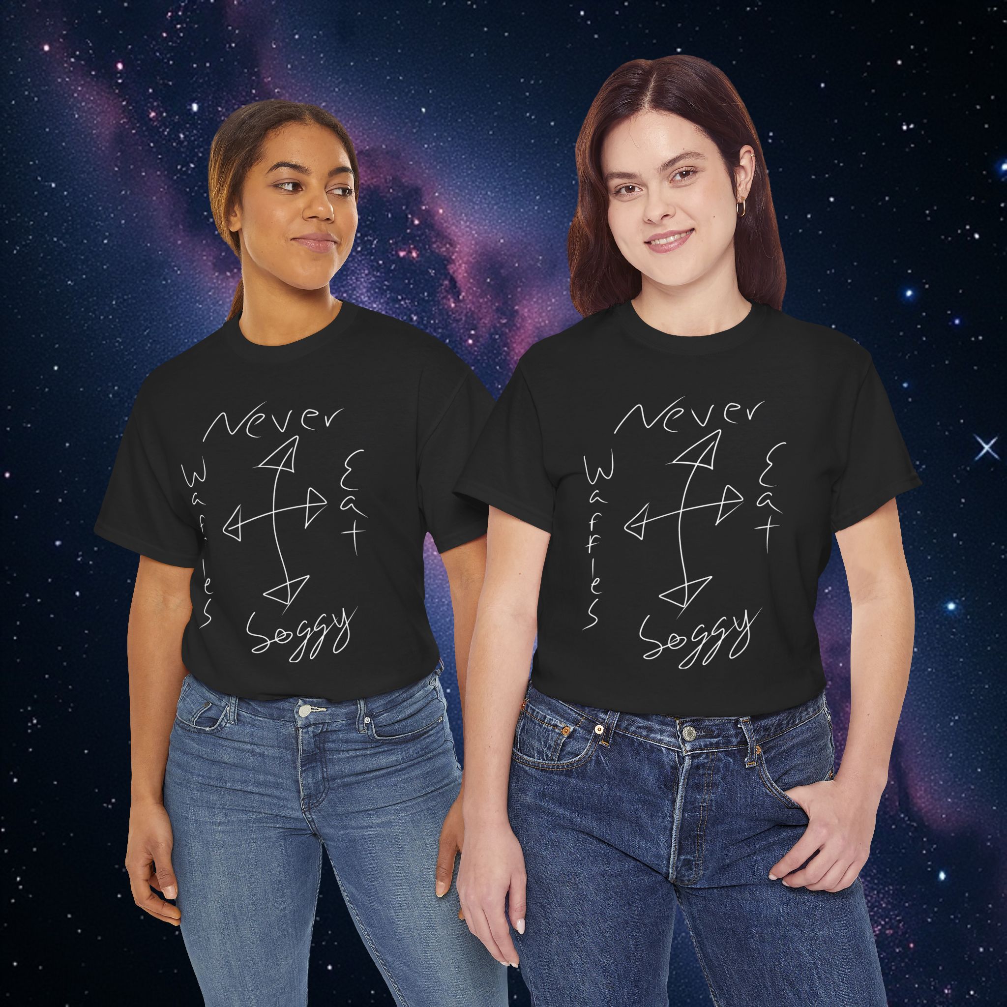 'Never Eat Waffles' x 'Nowhere to Go' Graphic Tee