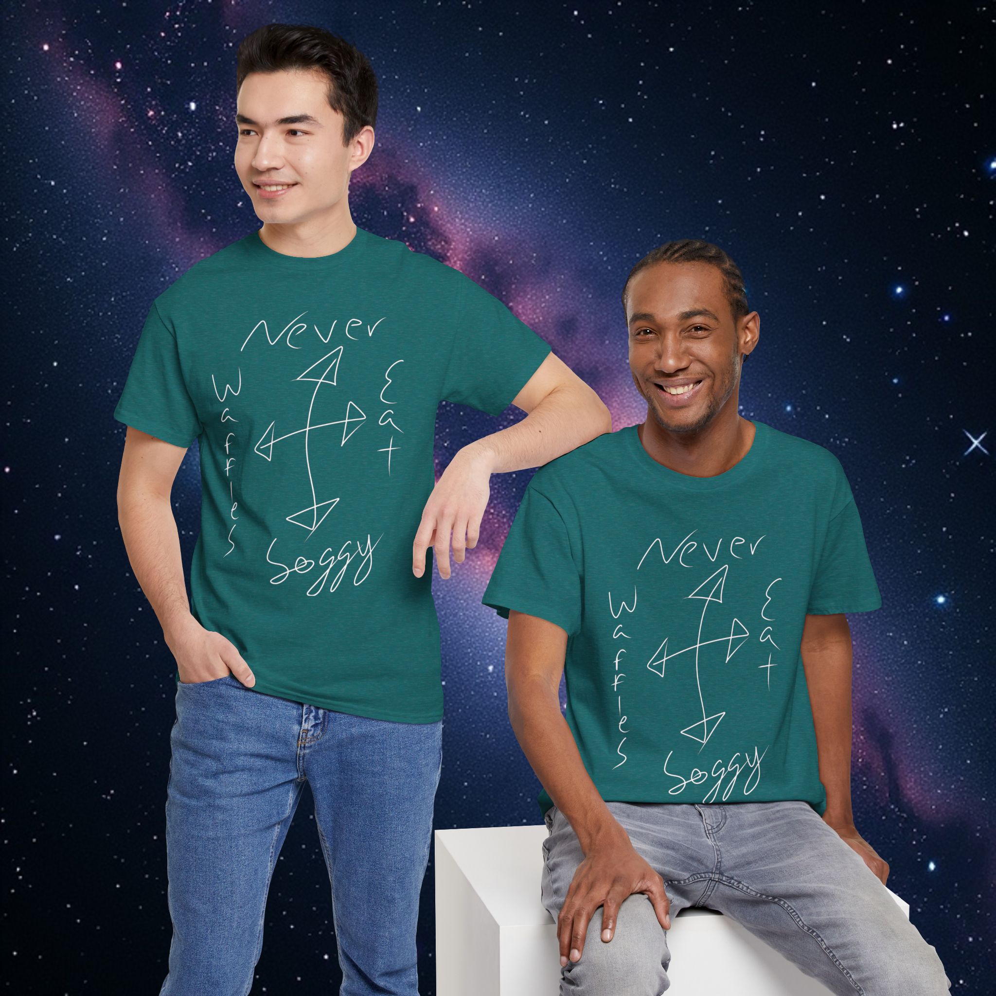 'Never Eat Waffles' x 'Nowhere to Go' Graphic Tee product thumbnail image