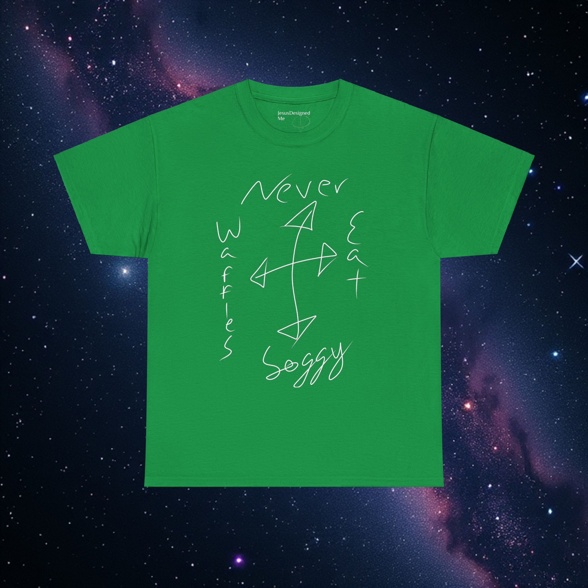 'Never Eat Waffles' x 'Nowhere to Go' Graphic Tee product thumbnail image