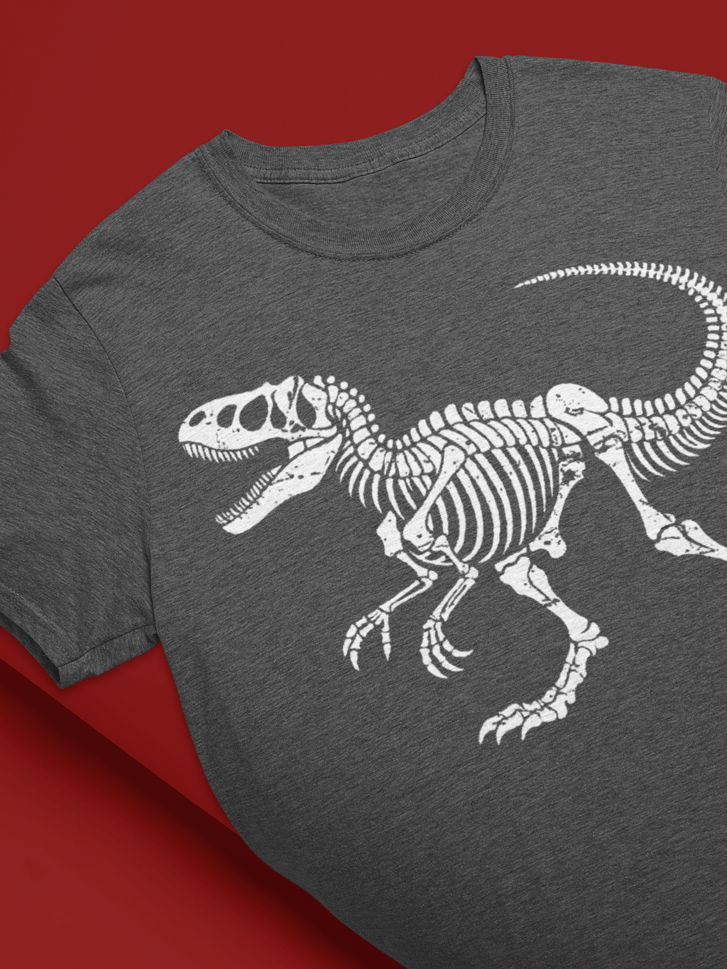 Raptor Skele White- Bloodstone Hollow Original Heavy Cotton Tee Raptor Skele White- Bloodstone Hollow Original Heavy Cotton Tee